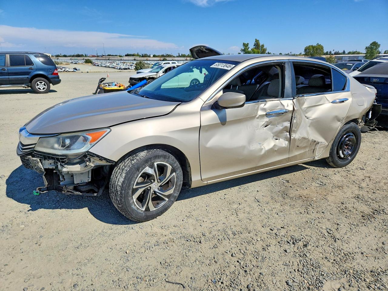 2017 Honda Accord Lx Золотой vin: 1HGCR2F30HA110618