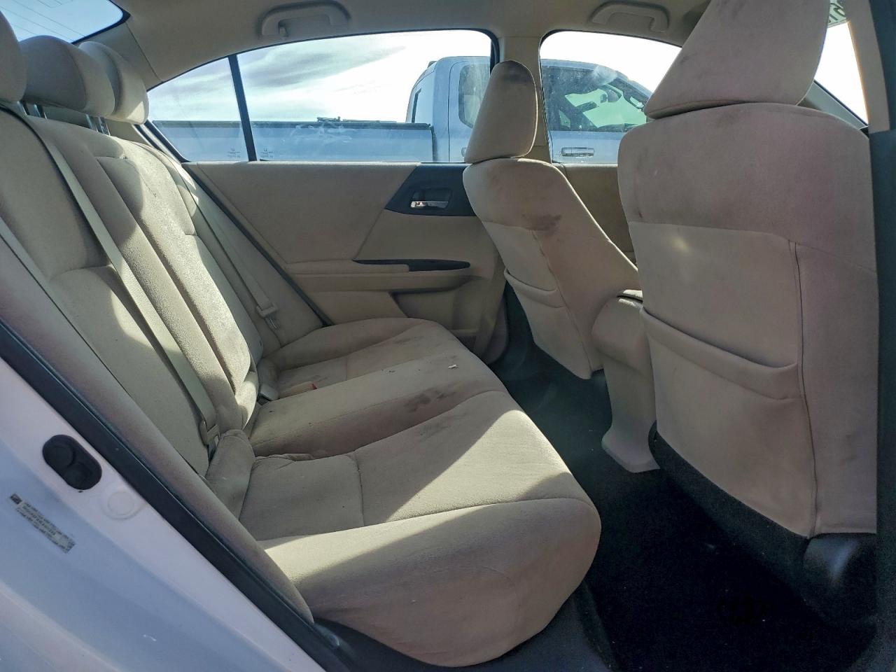 2013 Honda Accord Lx White vin: 1HGCR2F31DA011395