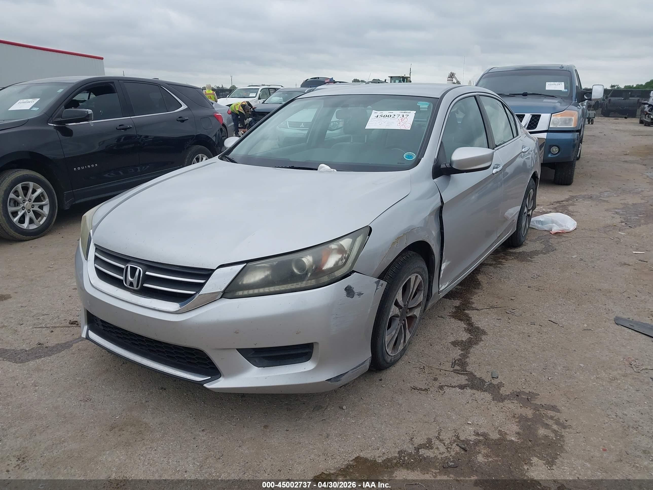 2013 Honda Accord Lx Silver vin: 1HGCR2F31DA022834