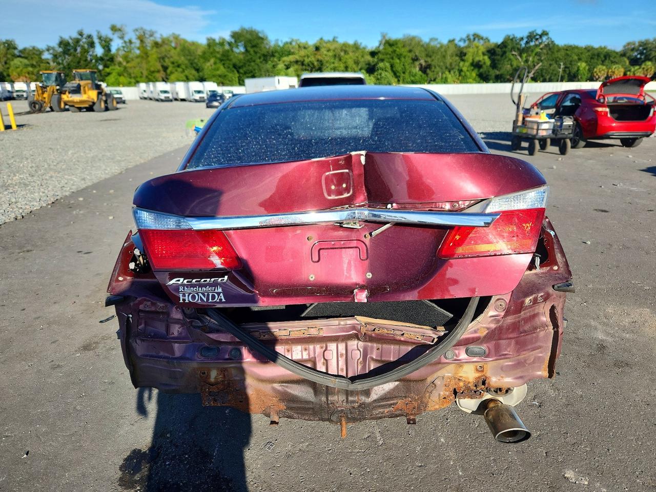 2013 Honda Accord Lx Burgundy vin: 1HGCR2F31DA045403