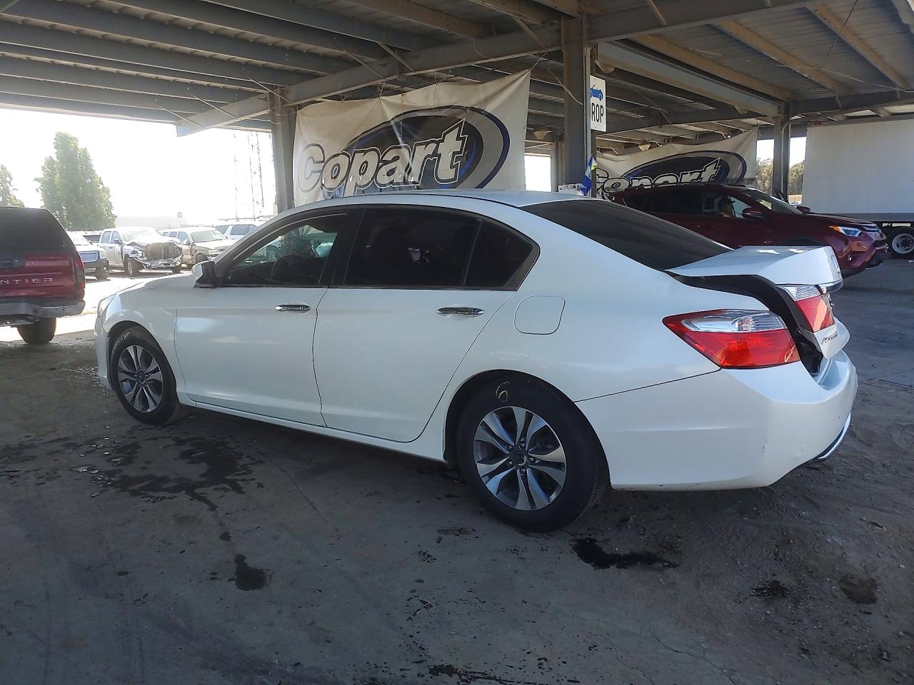 2013 Honda Accord Lx White vin: 1HGCR2F31DA054389