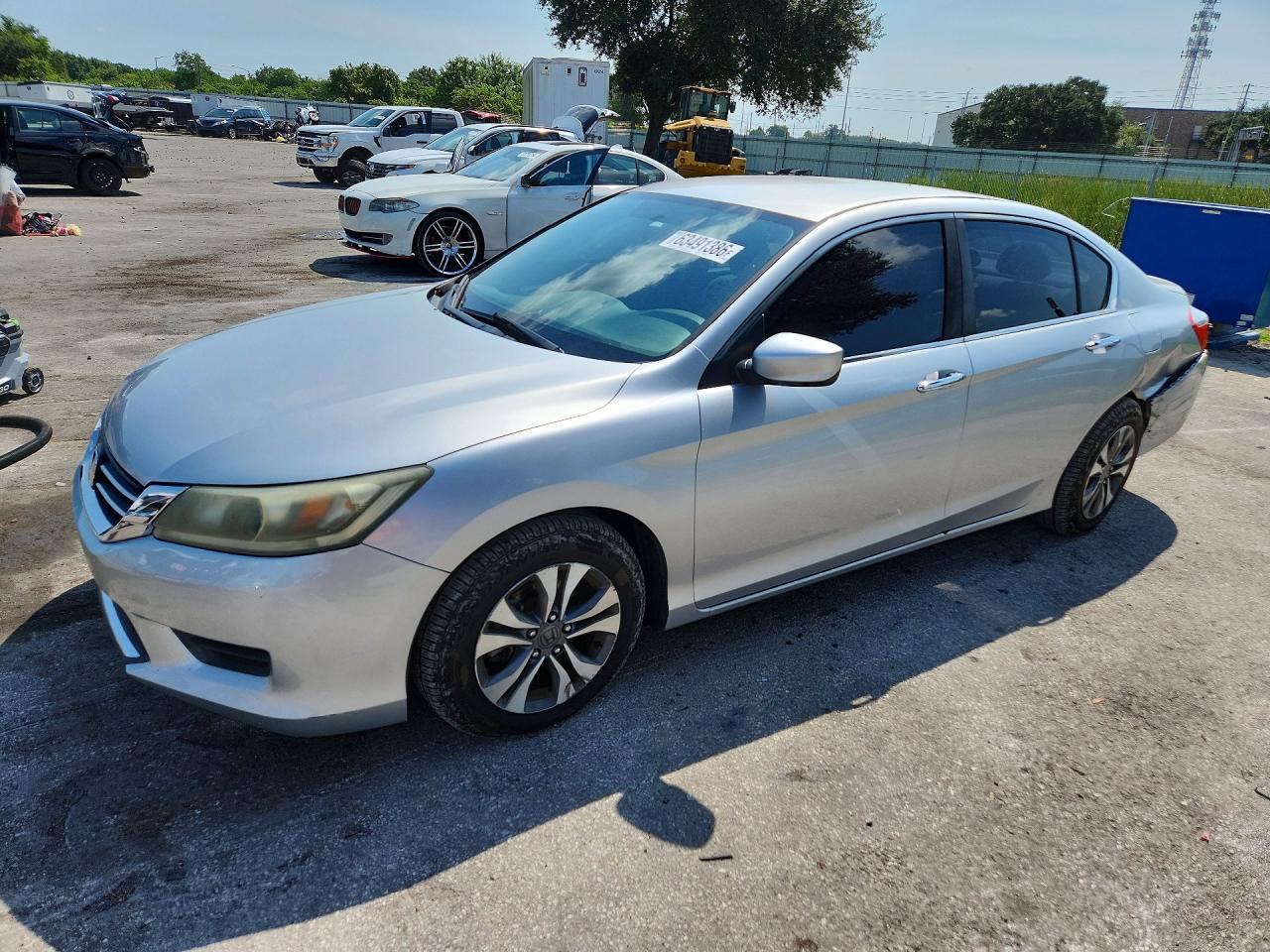 2013 Honda Accord Lx Silver vin: 1HGCR2F31DA074741