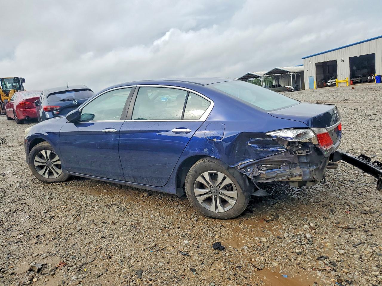2013 Honda Accord Lx Blue vin: 1HGCR2F31DA074769