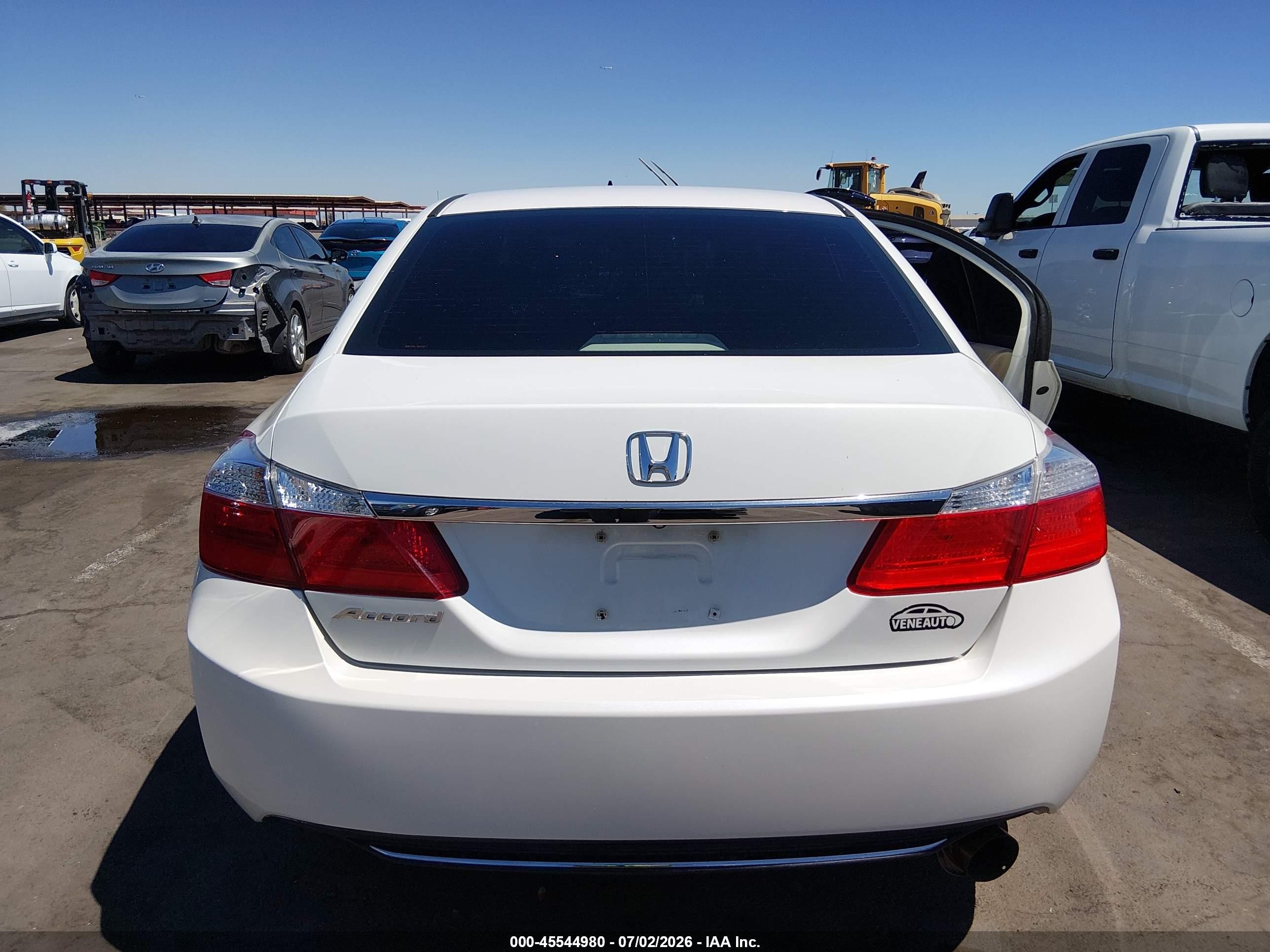 2013 Honda Accord Lx White vin: 1HGCR2F31DA084105