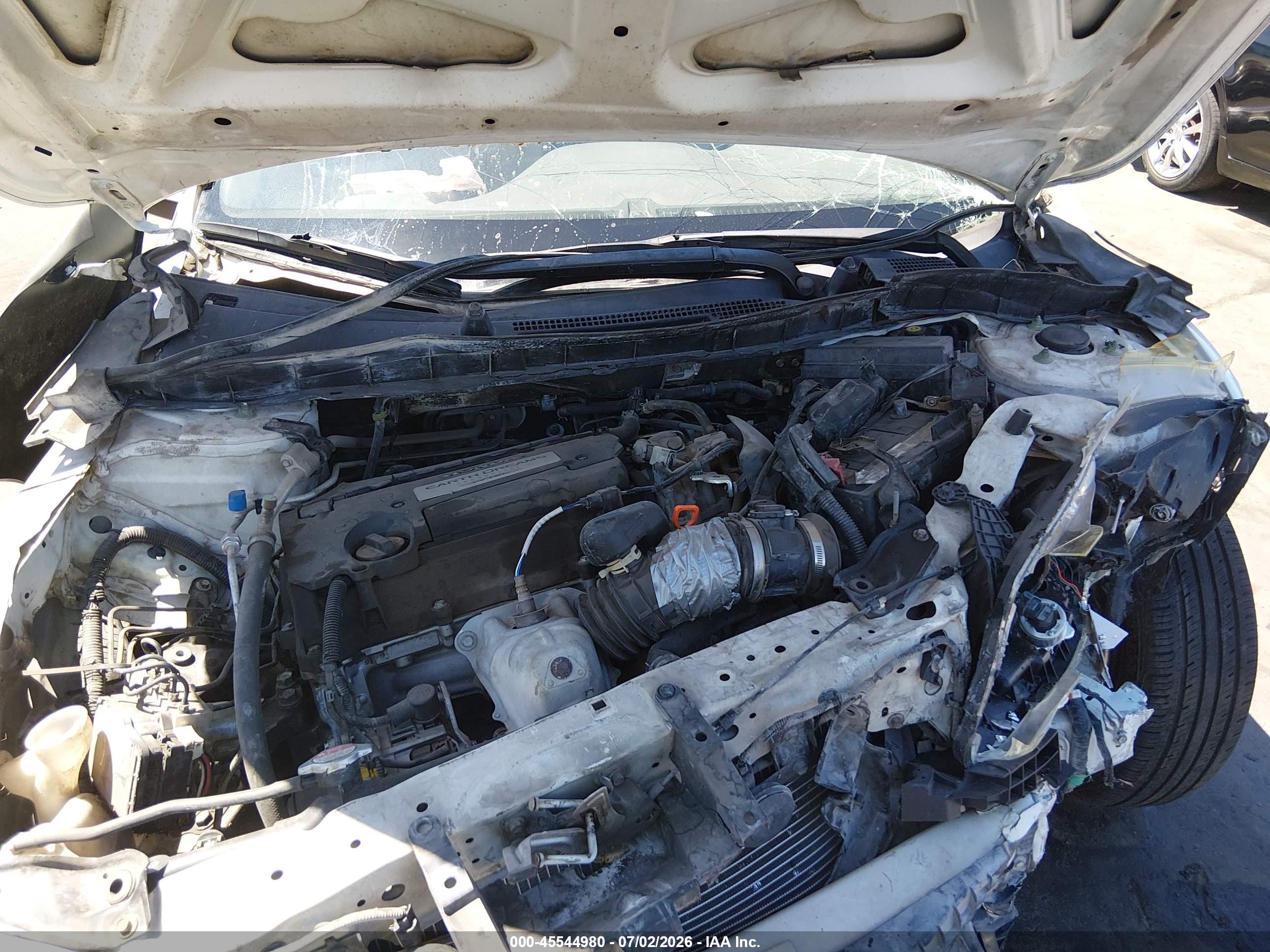 2013 Honda Accord Lx White vin: 1HGCR2F31DA084105