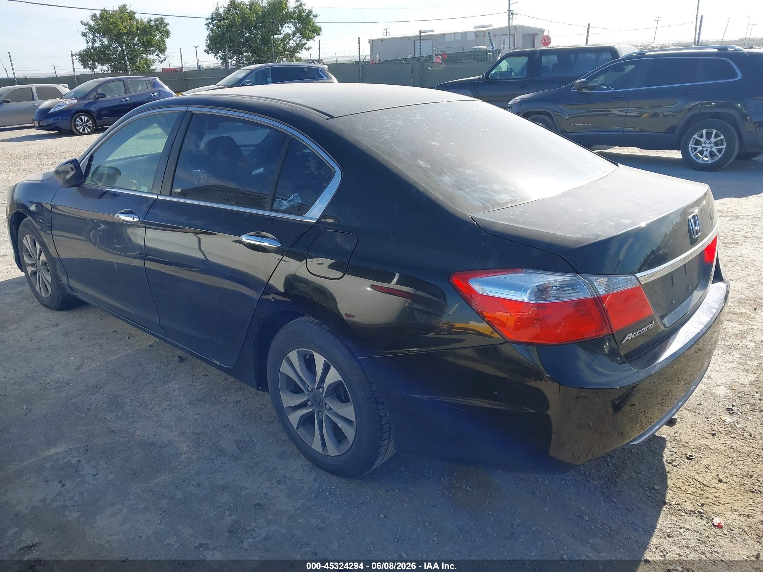 2013 Honda Accord Lx Черный vin: 1HGCR2F31DA100741