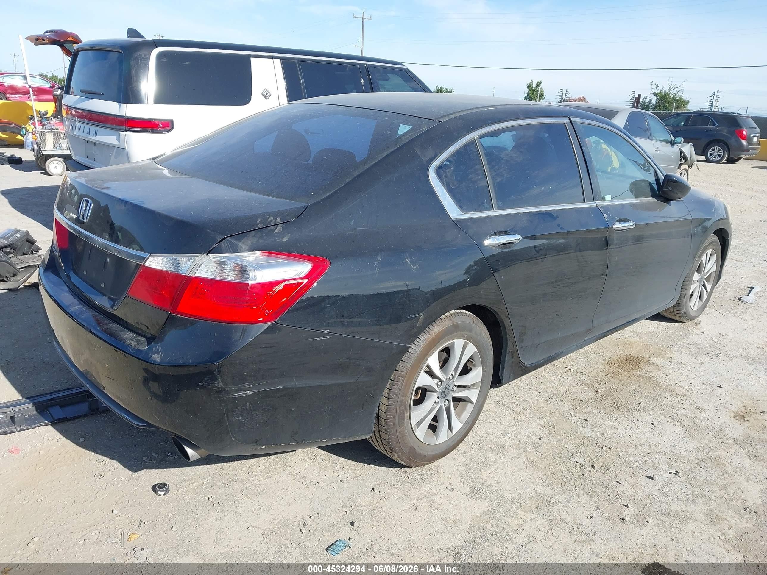 2013 Honda Accord Lx Черный vin: 1HGCR2F31DA100741