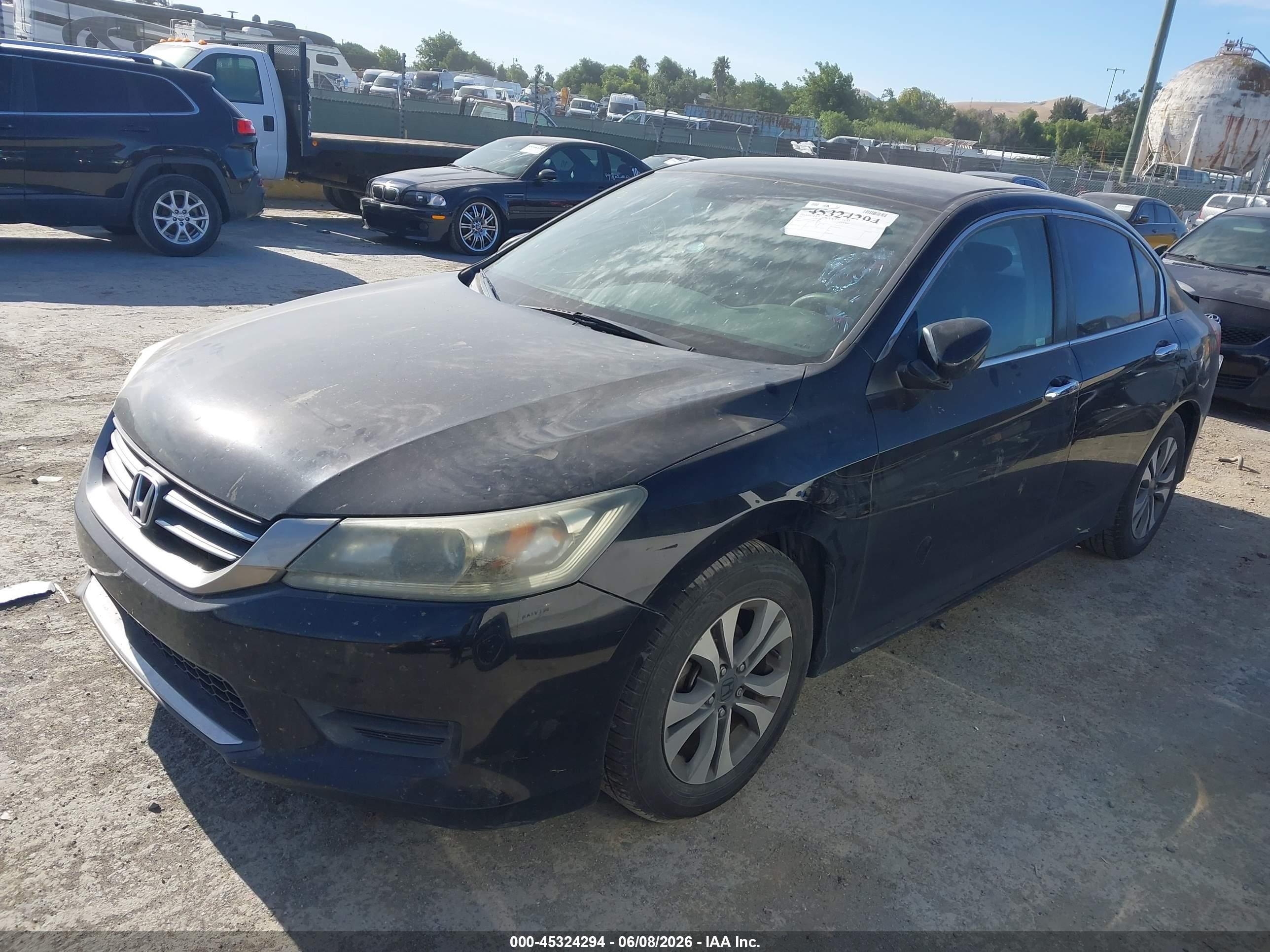 2013 Honda Accord Lx Черный vin: 1HGCR2F31DA100741