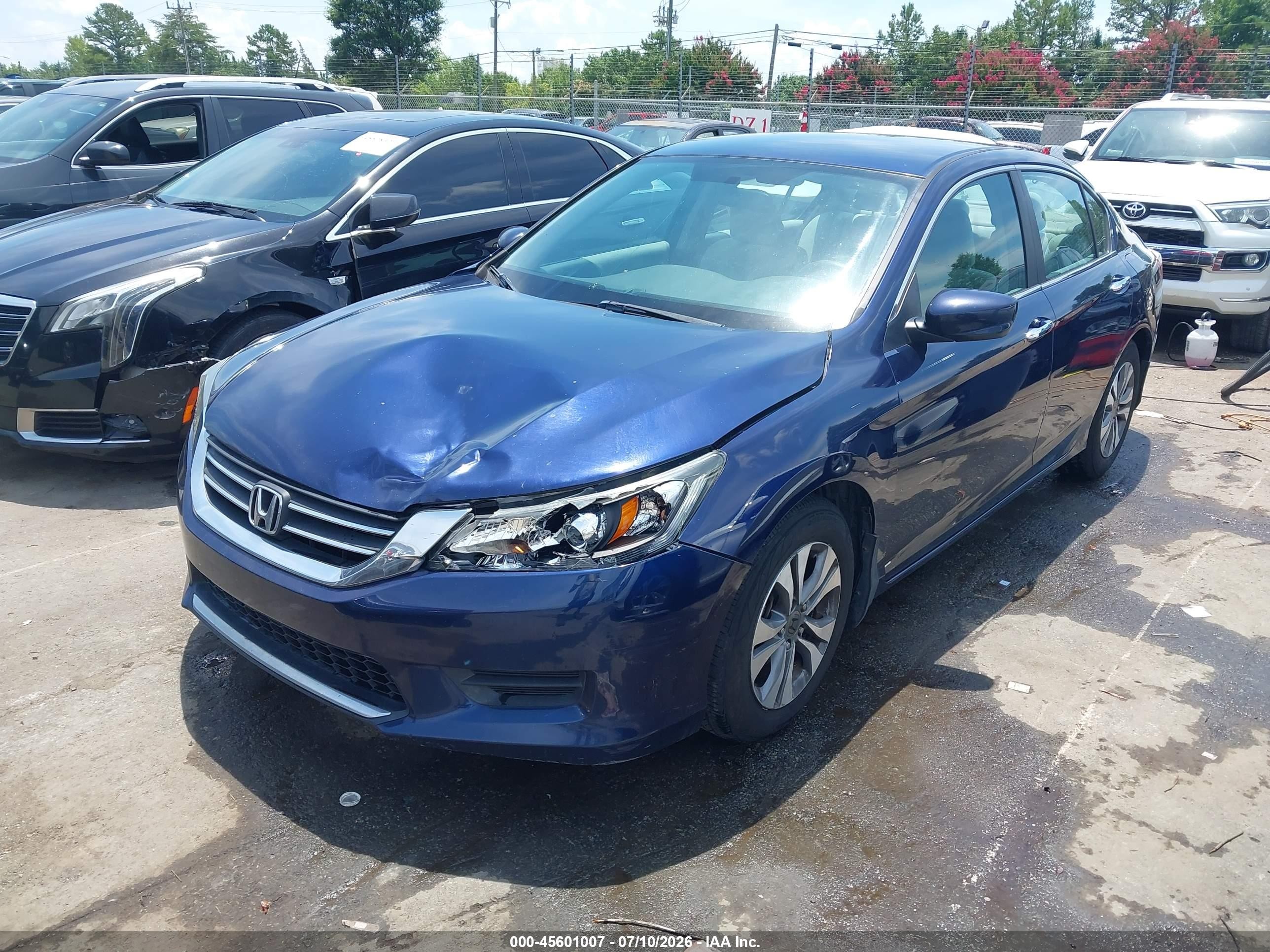 2013 Honda Accord Lx Dark Blue vin: 1HGCR2F31DA110380