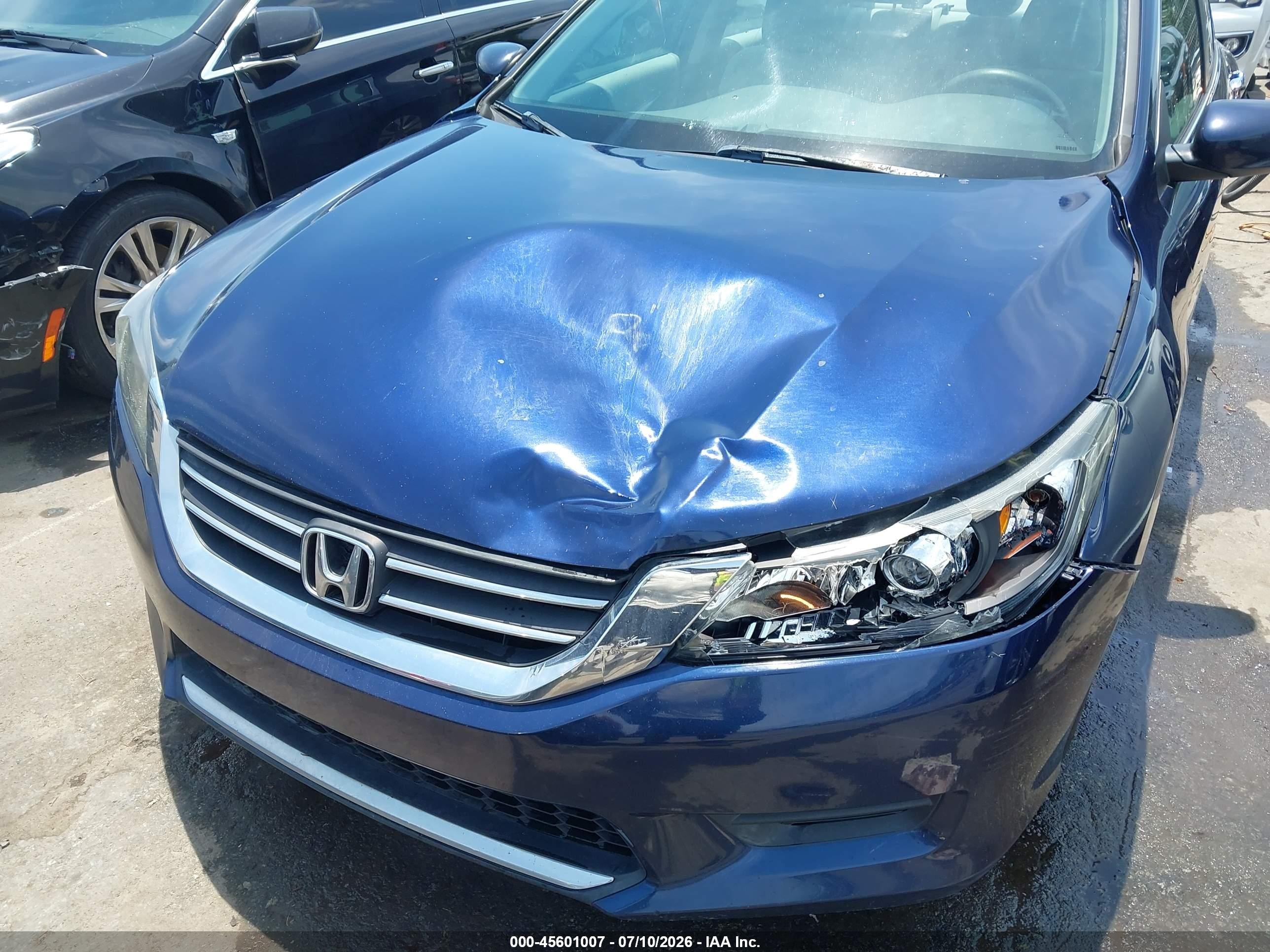 2013 Honda Accord Lx Dark Blue vin: 1HGCR2F31DA110380
