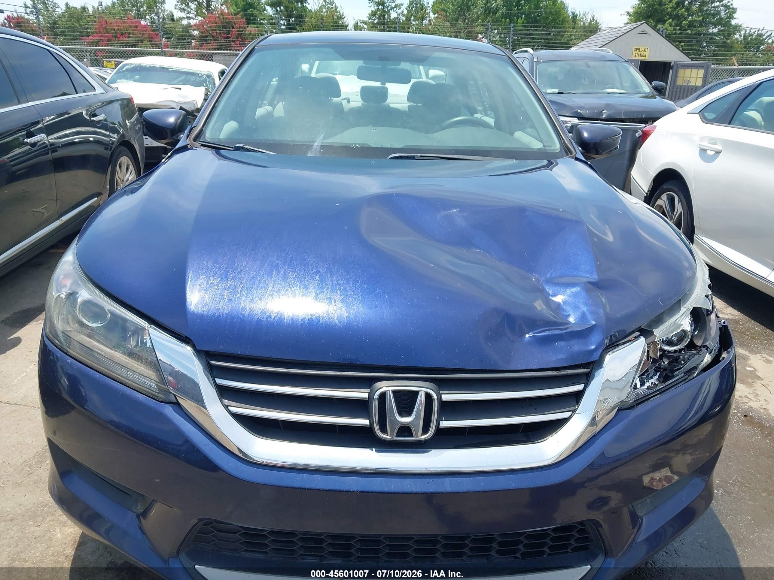 2013 Honda Accord Lx Dark Blue vin: 1HGCR2F31DA110380