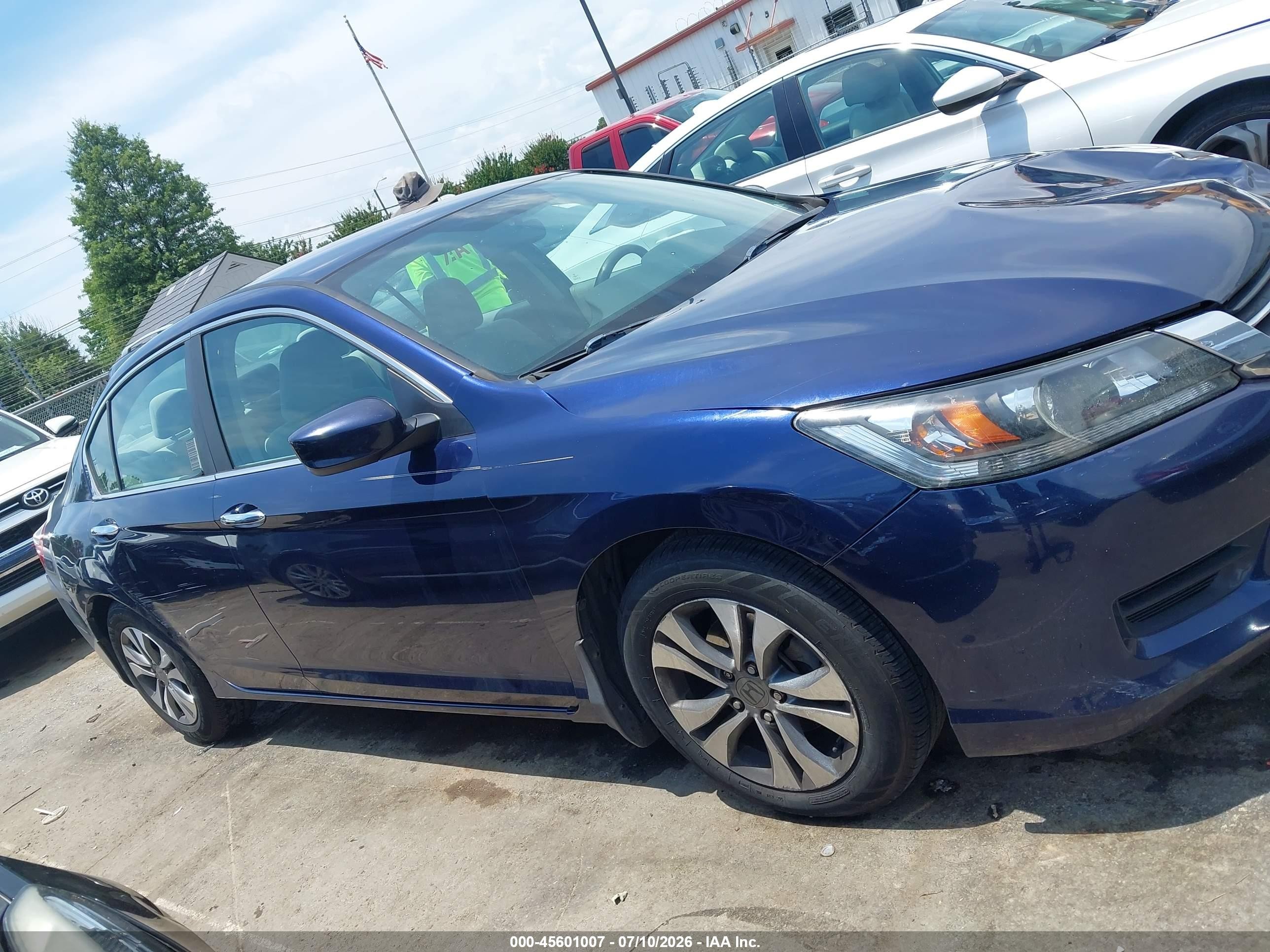2013 Honda Accord Lx Dark Blue vin: 1HGCR2F31DA110380