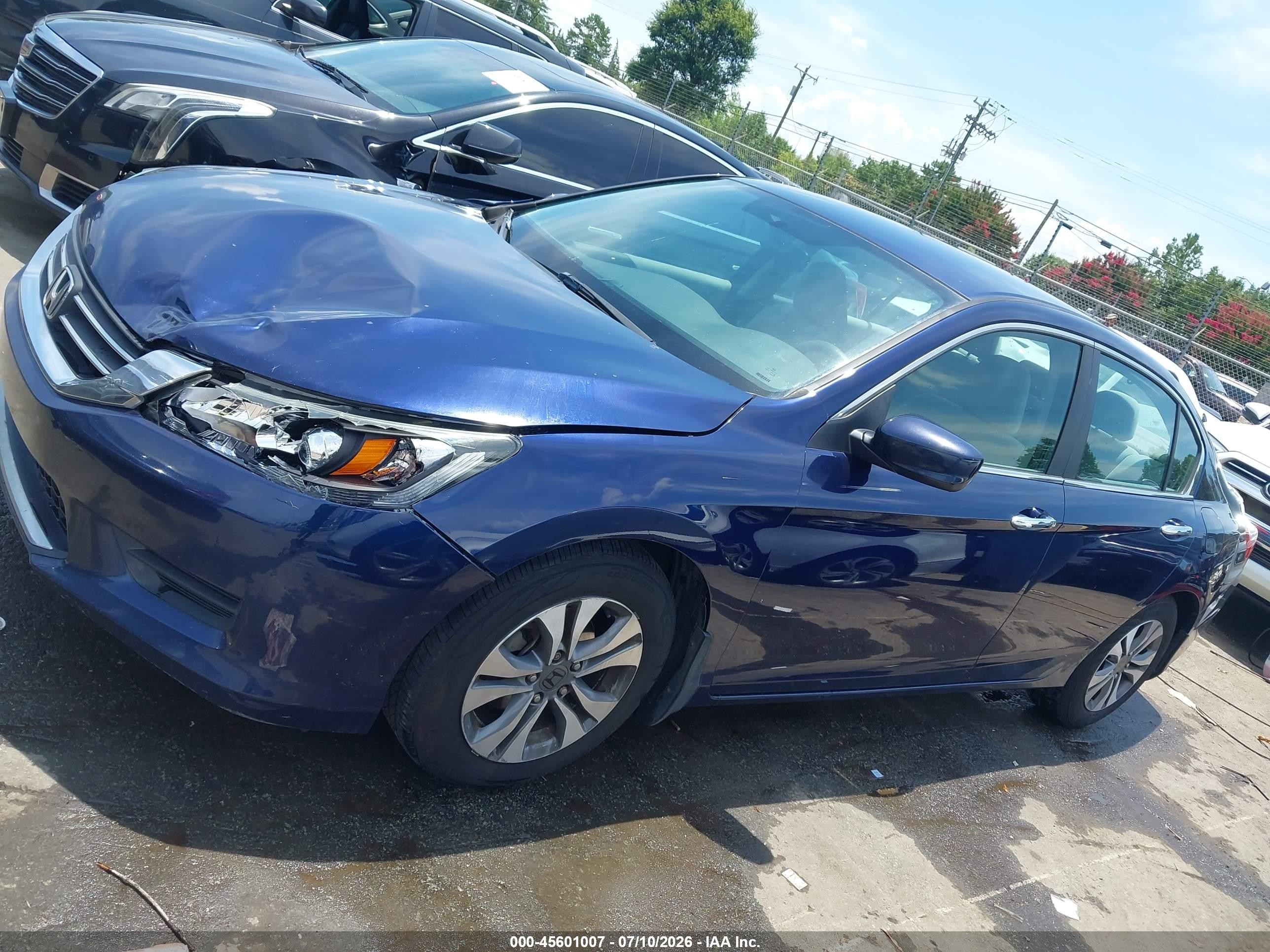 2013 Honda Accord Lx Dark Blue vin: 1HGCR2F31DA110380