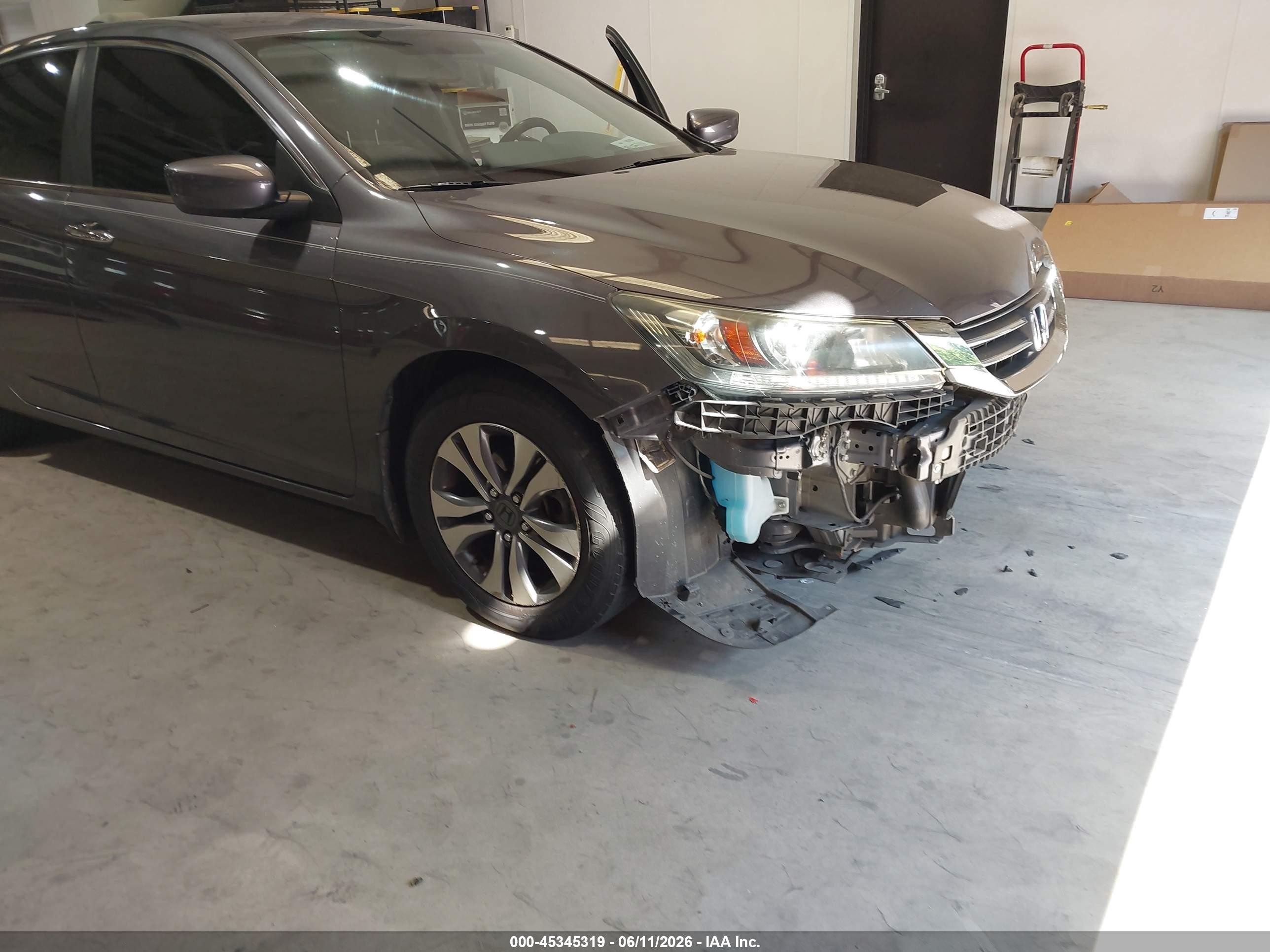 2013 Honda Accord Lx Gray vin: 1HGCR2F31DA129639