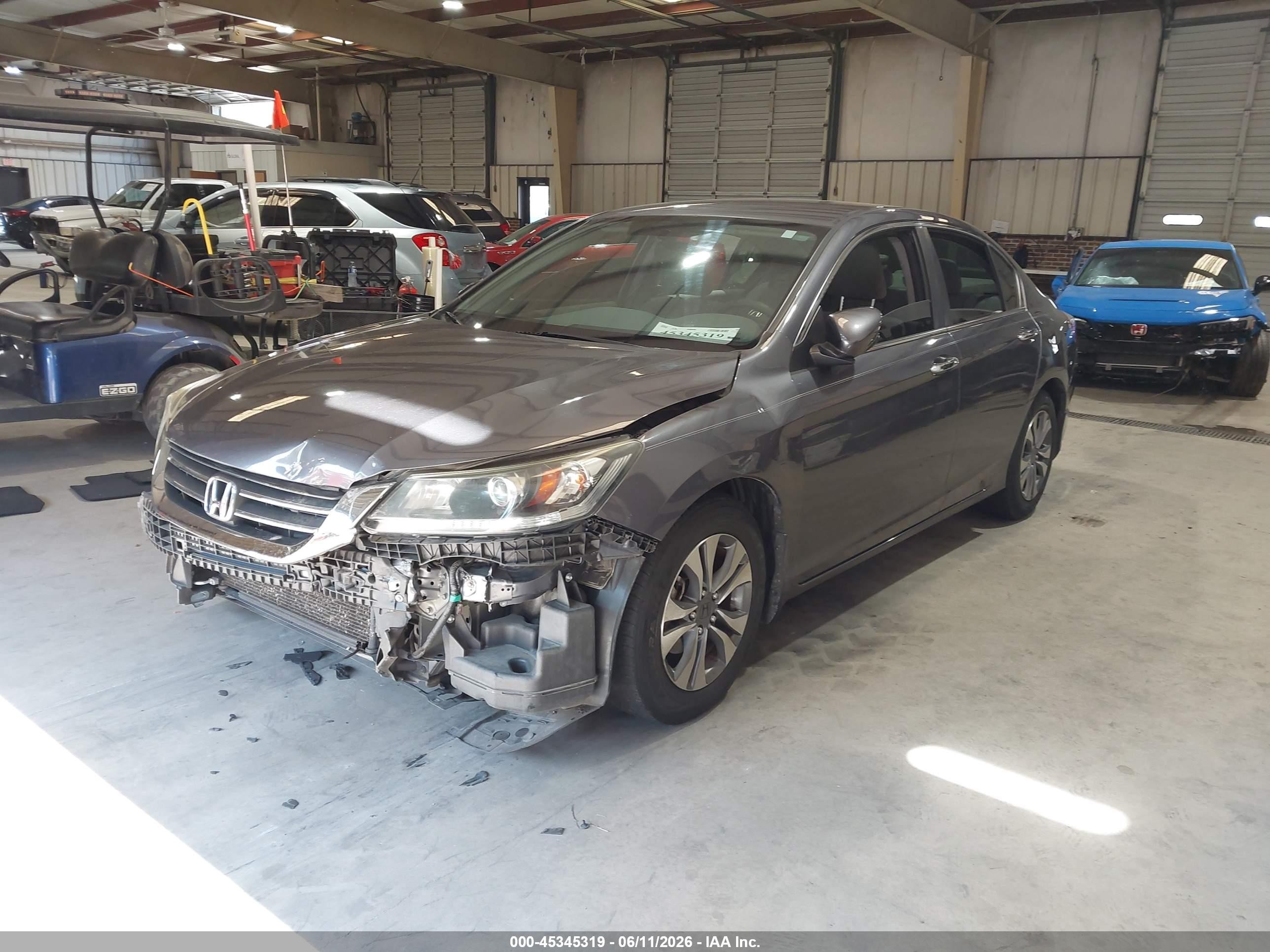 2013 Honda Accord Lx Gray vin: 1HGCR2F31DA129639