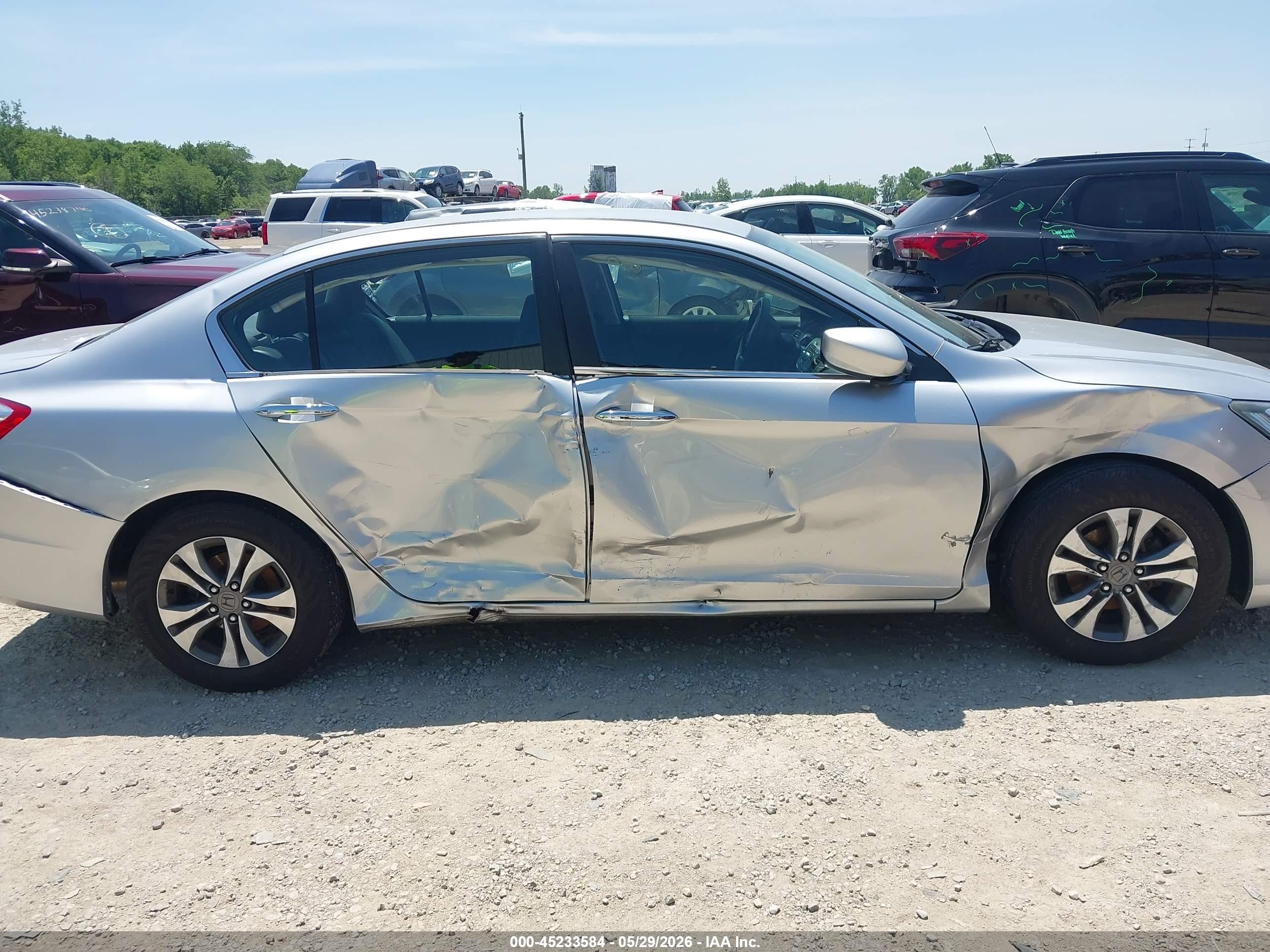 2013 Honda Accord Lx Silver vin: 1HGCR2F31DA130855