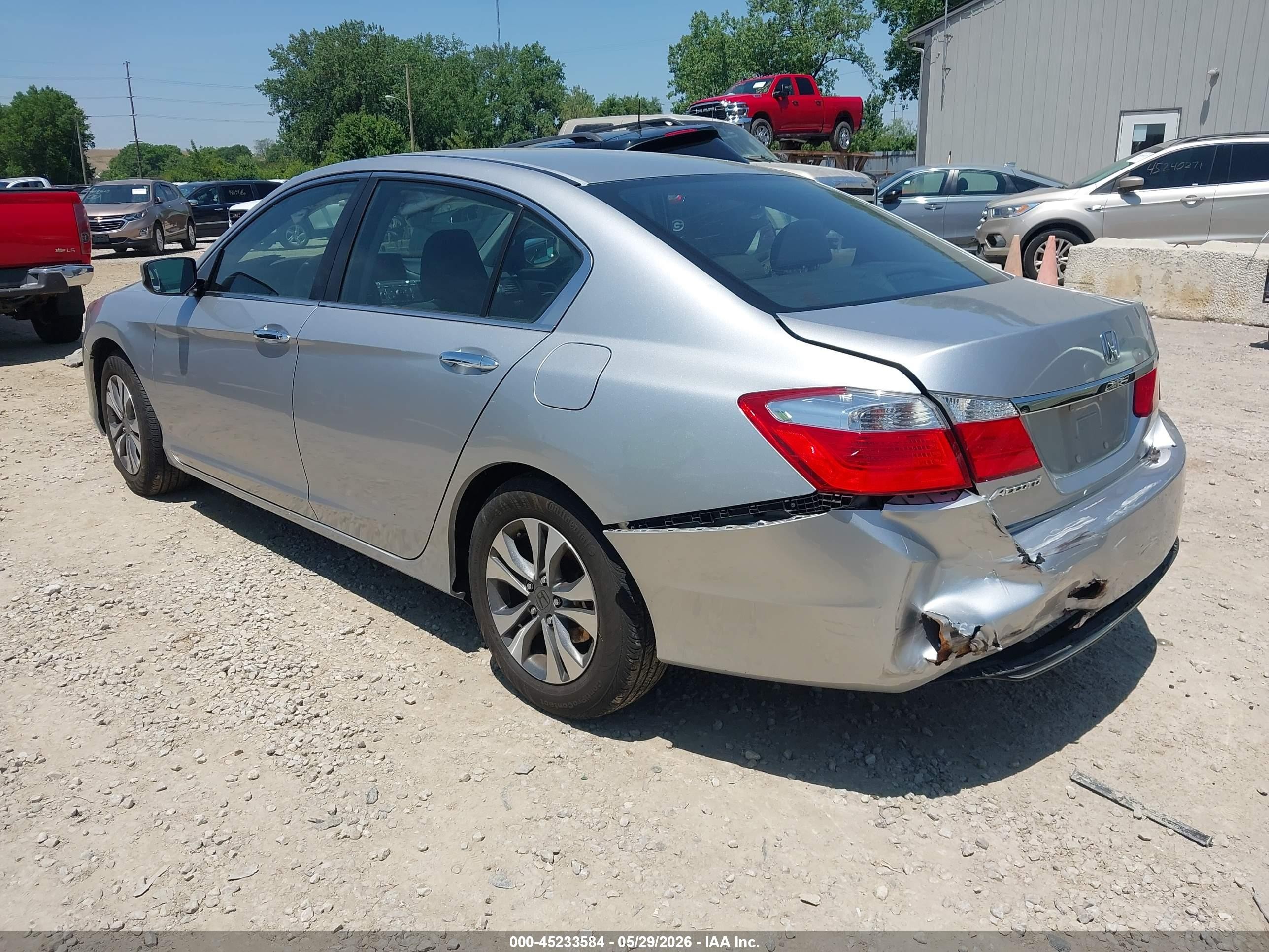 2013 Honda Accord Lx Silver vin: 1HGCR2F31DA130855
