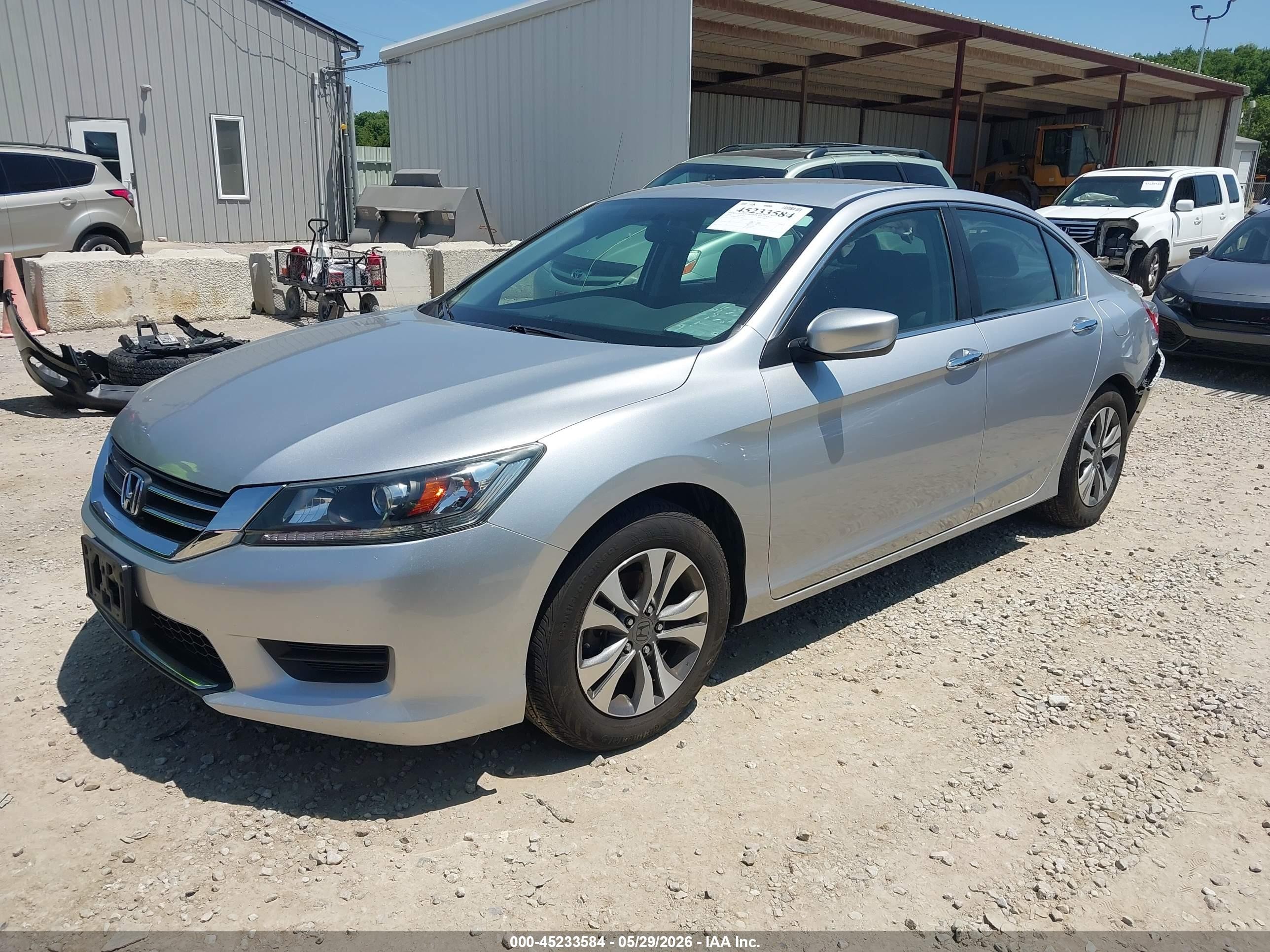2013 Honda Accord Lx Silver vin: 1HGCR2F31DA130855