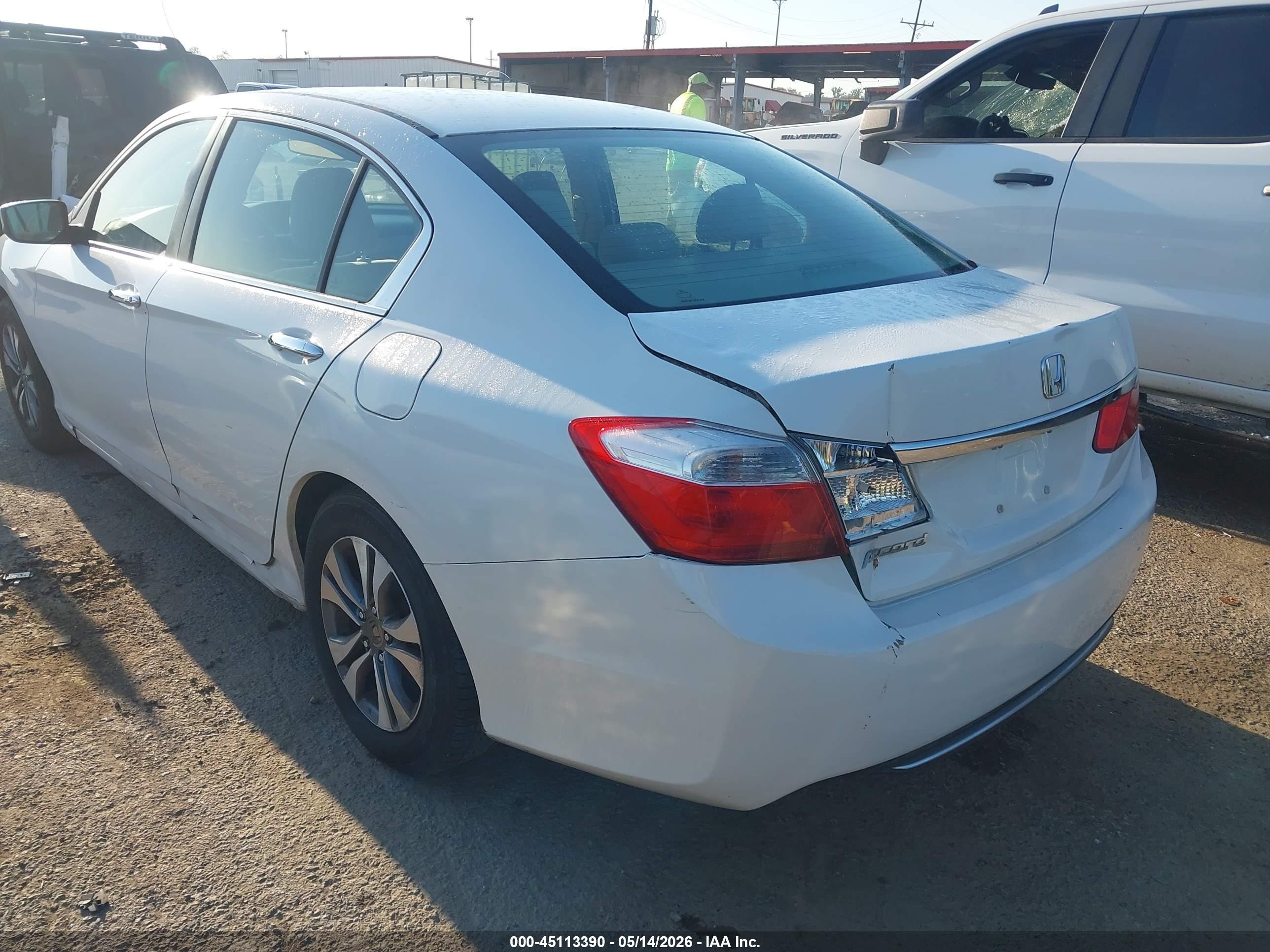 2013 Honda Accord Lx Белый vin: 1HGCR2F31DA133660