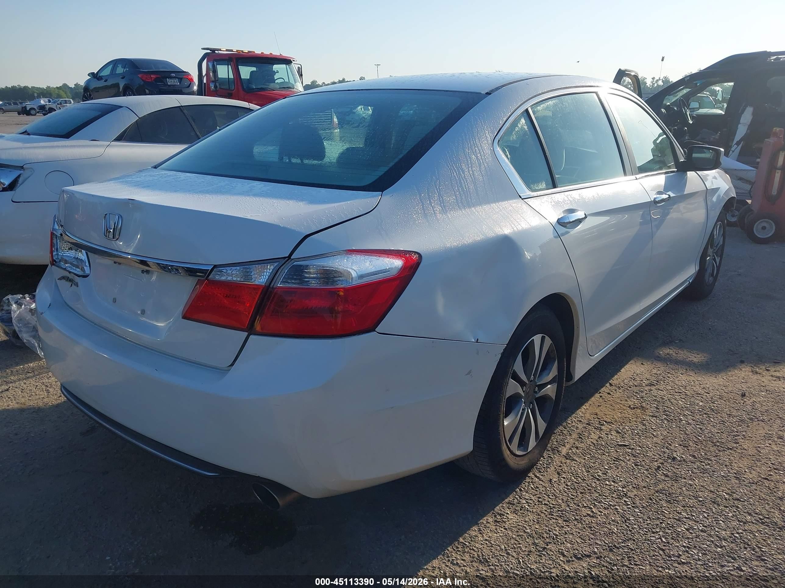 2013 Honda Accord Lx Белый vin: 1HGCR2F31DA133660