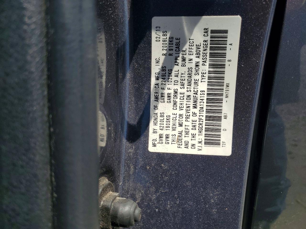 2013 Honda Accord Lx Gray vin: 1HGCR2F31DA134159