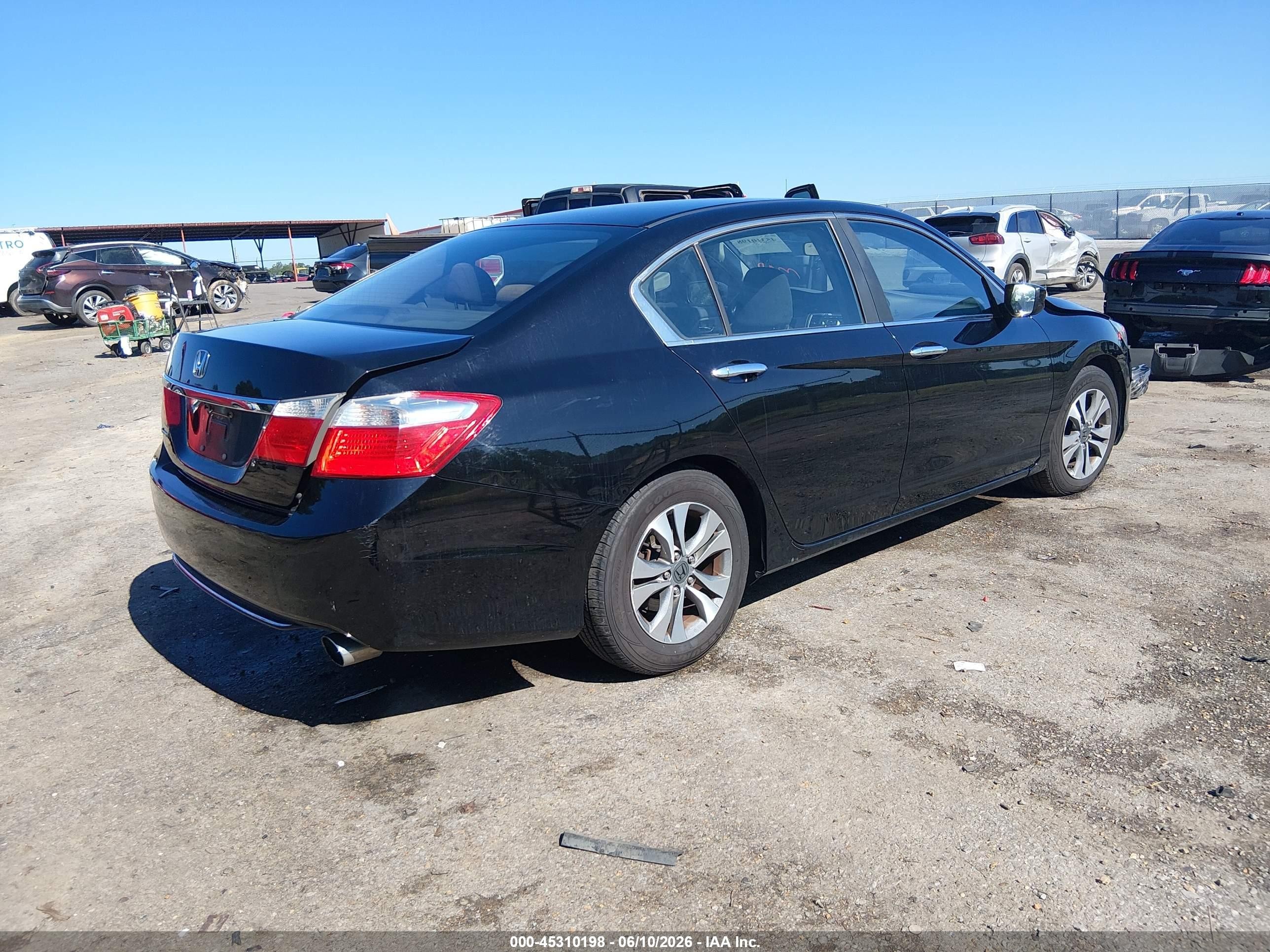 2013 Honda Accord Lx Black vin: 1HGCR2F31DA146084