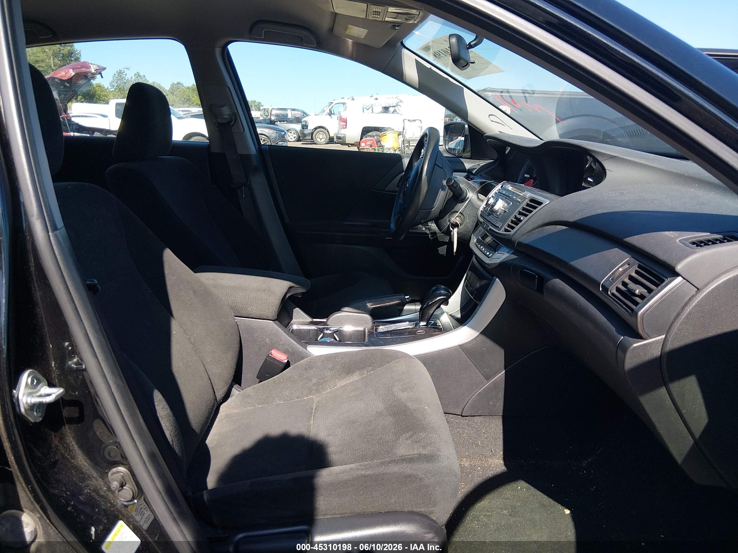 2013 Honda Accord Lx Black vin: 1HGCR2F31DA146084