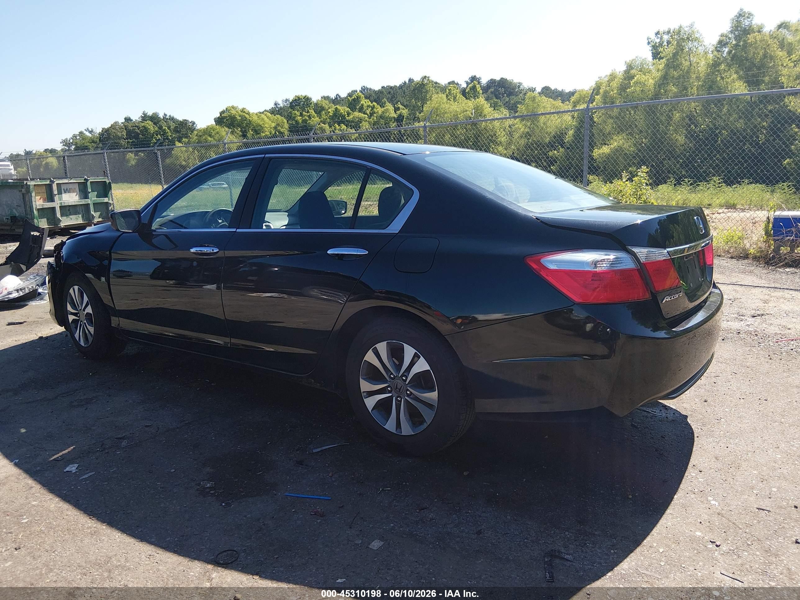 2013 Honda Accord Lx Black vin: 1HGCR2F31DA146084