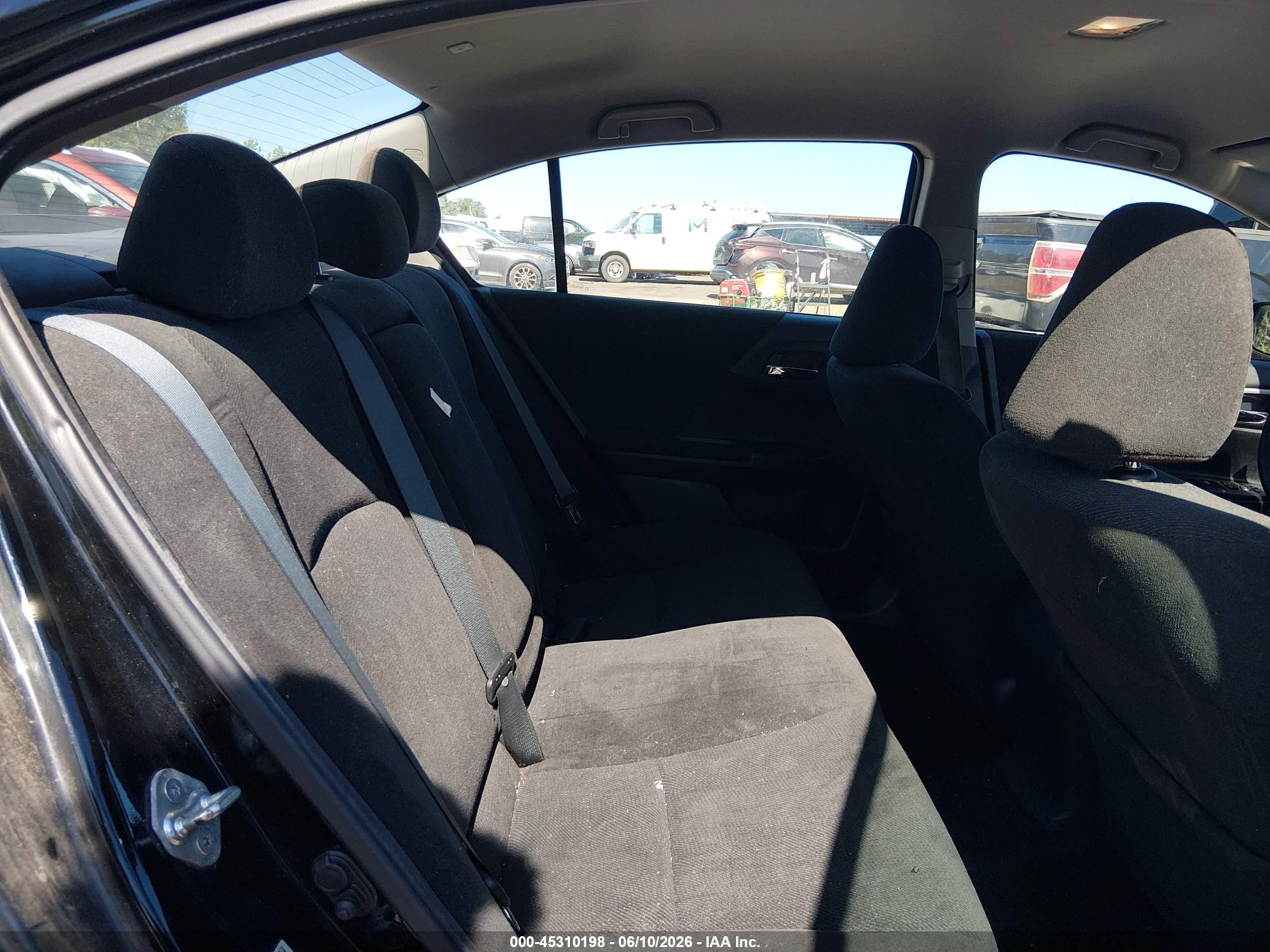 2013 Honda Accord Lx Black vin: 1HGCR2F31DA146084