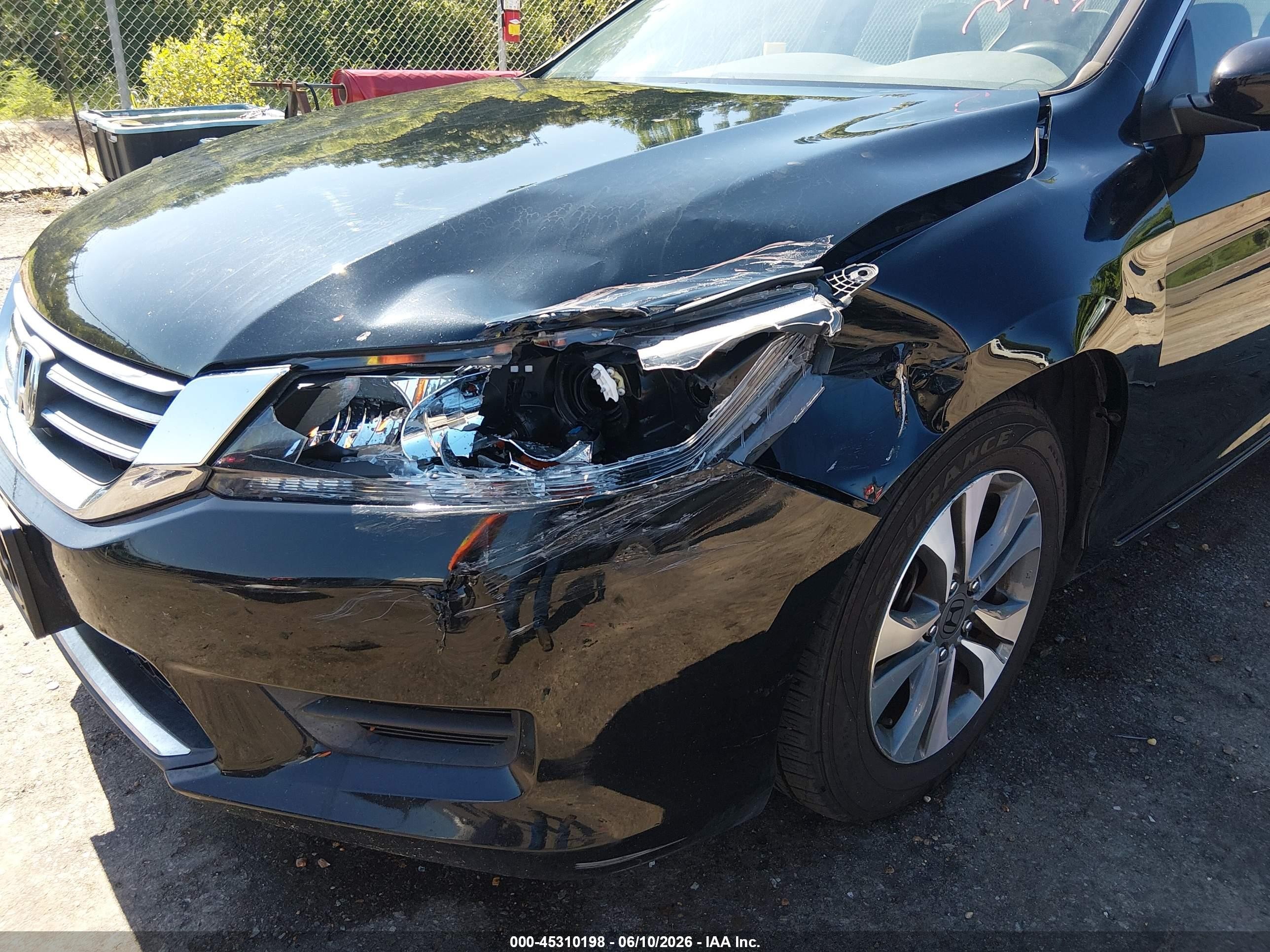 2013 Honda Accord Lx Black vin: 1HGCR2F31DA146084