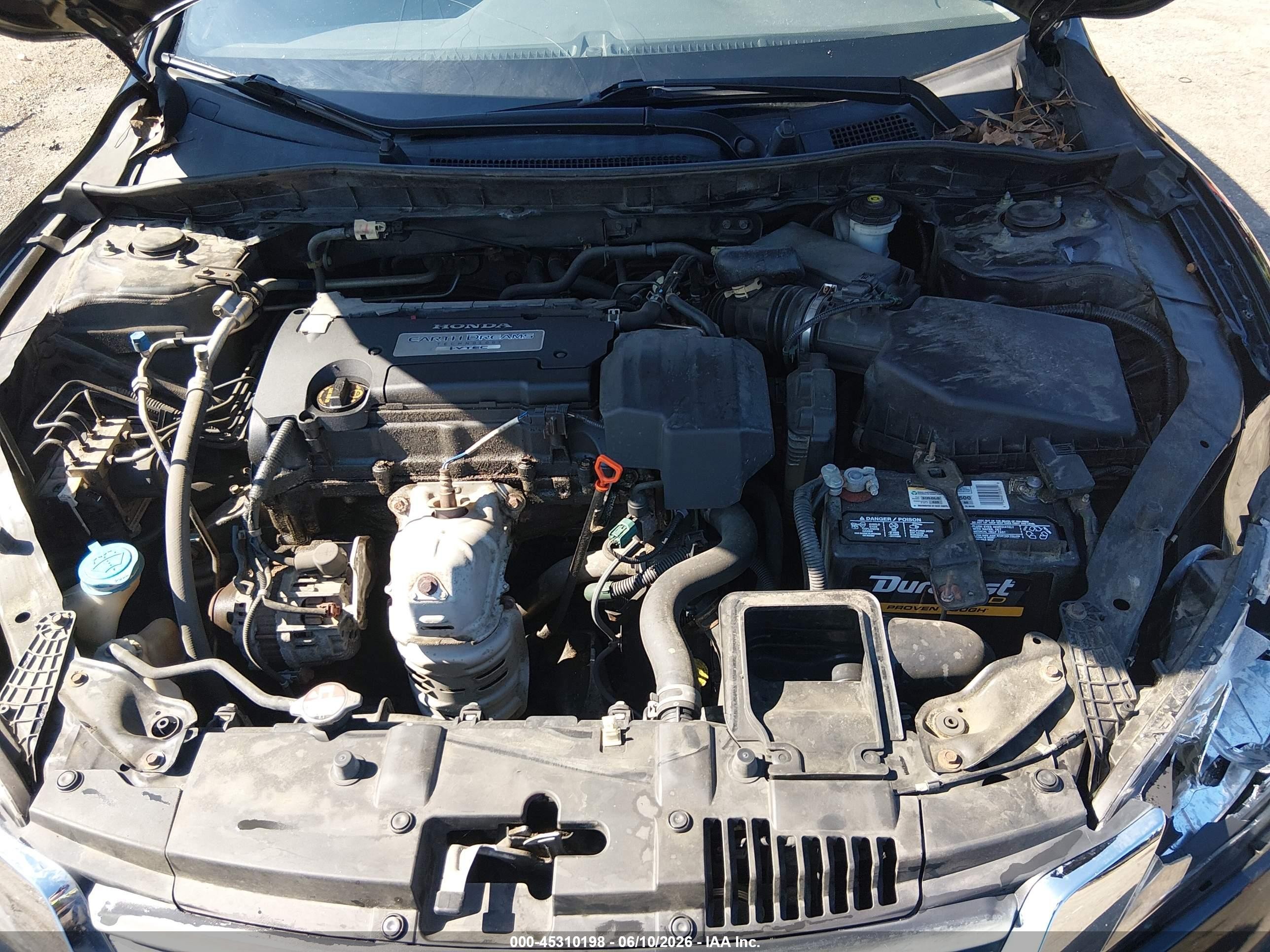 2013 Honda Accord Lx Black vin: 1HGCR2F31DA146084