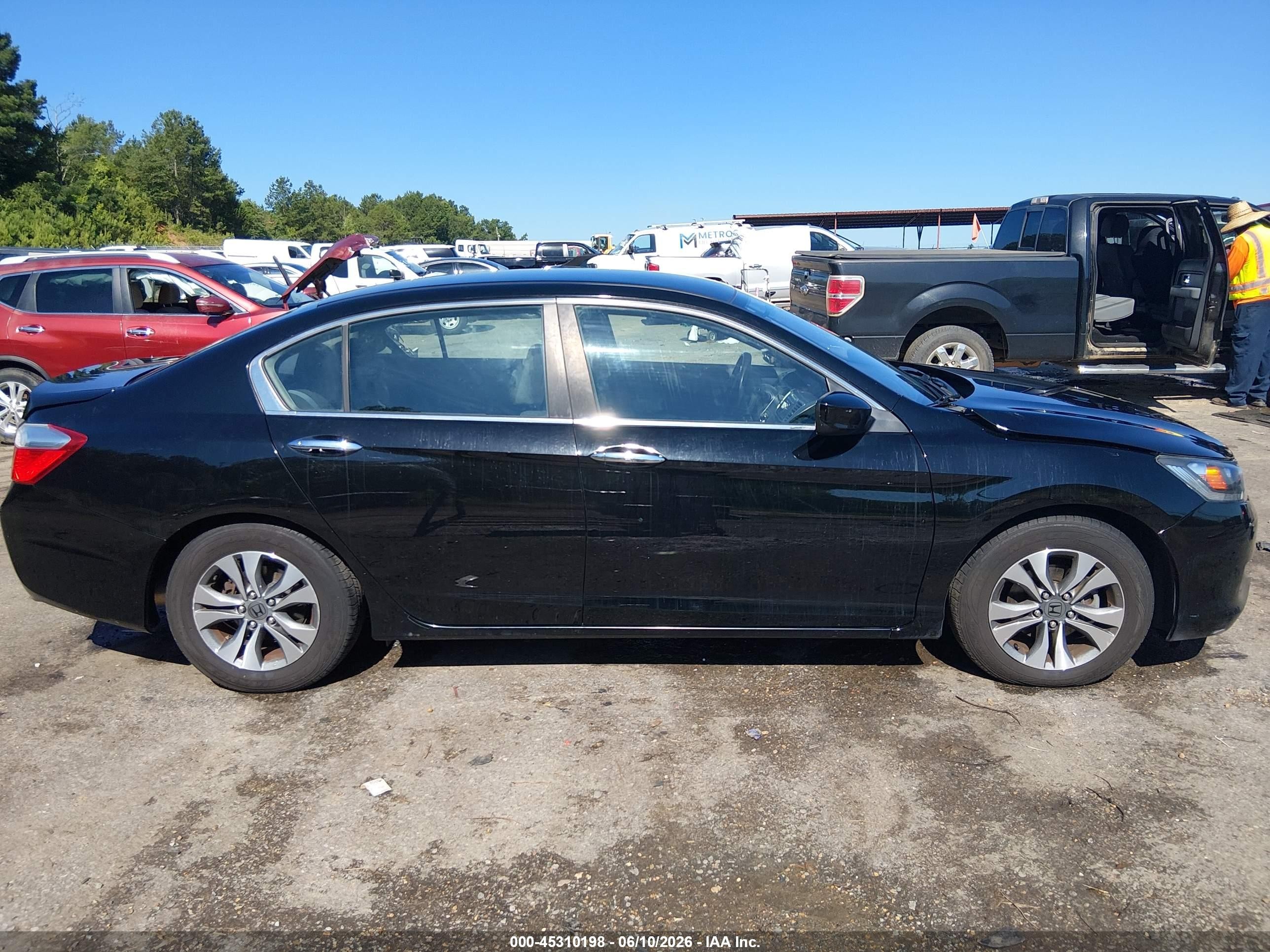 2013 Honda Accord Lx Black vin: 1HGCR2F31DA146084