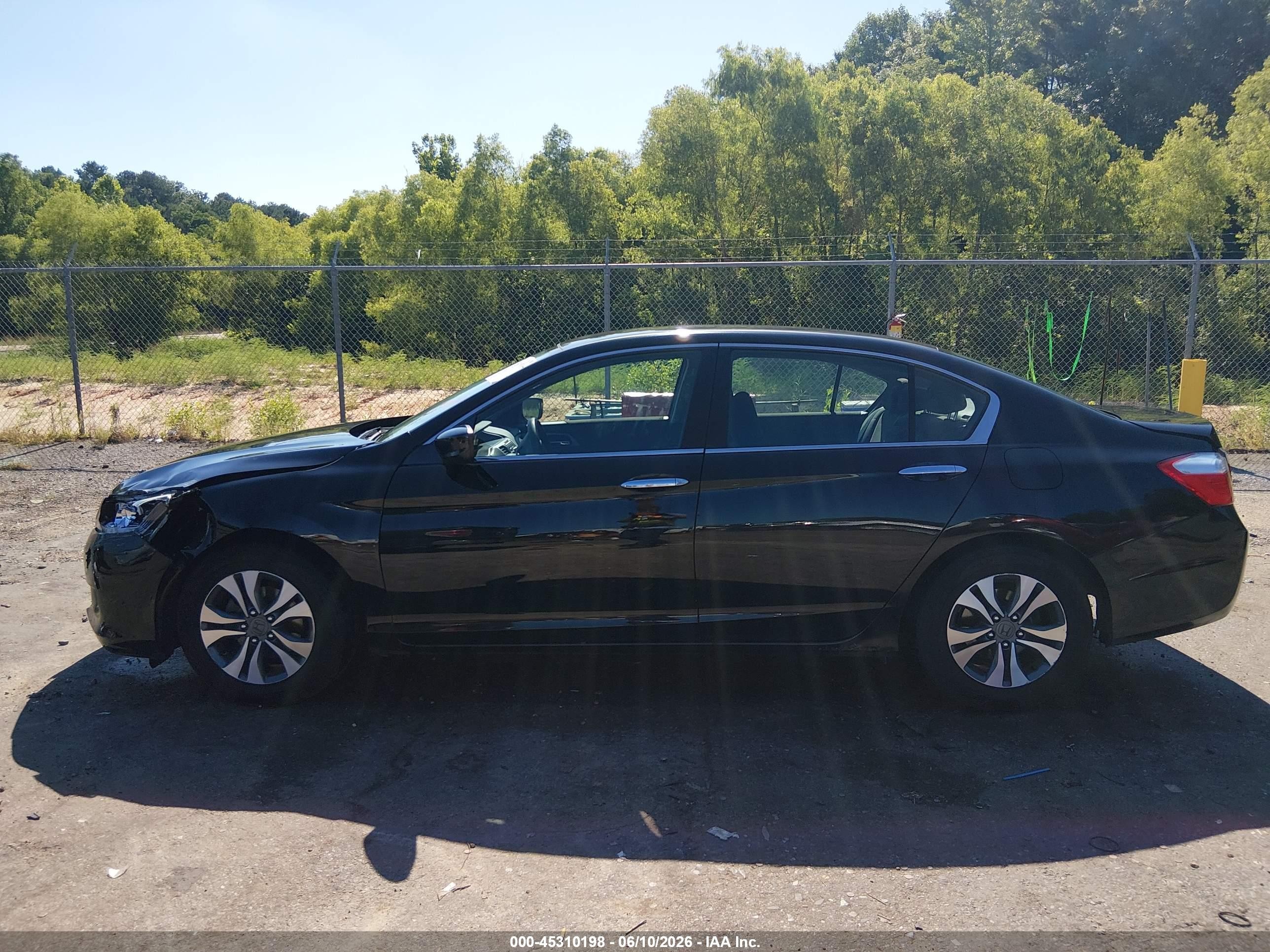 2013 Honda Accord Lx Black vin: 1HGCR2F31DA146084