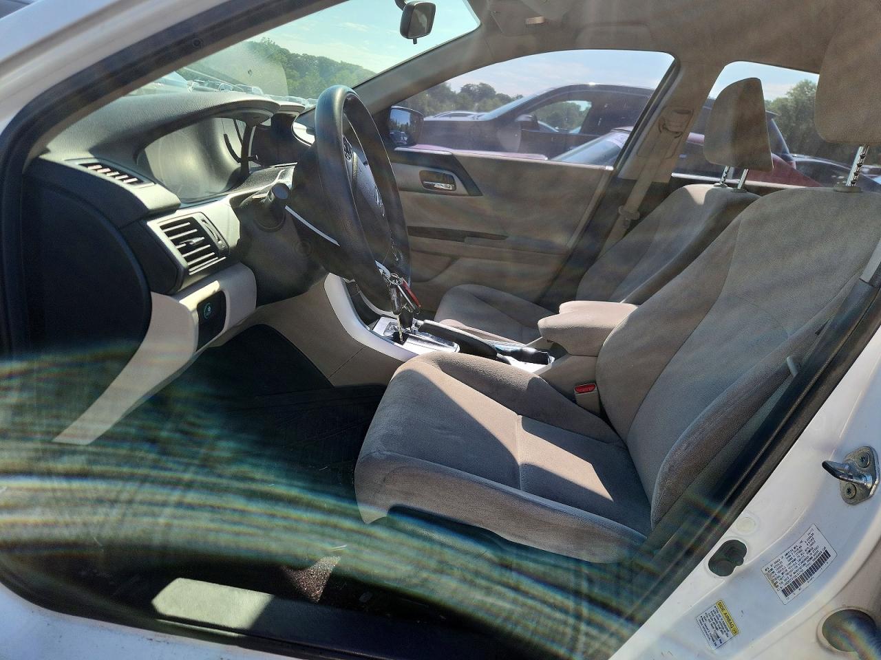 2013 Honda Accord Lx White vin: 1HGCR2F31DA164200