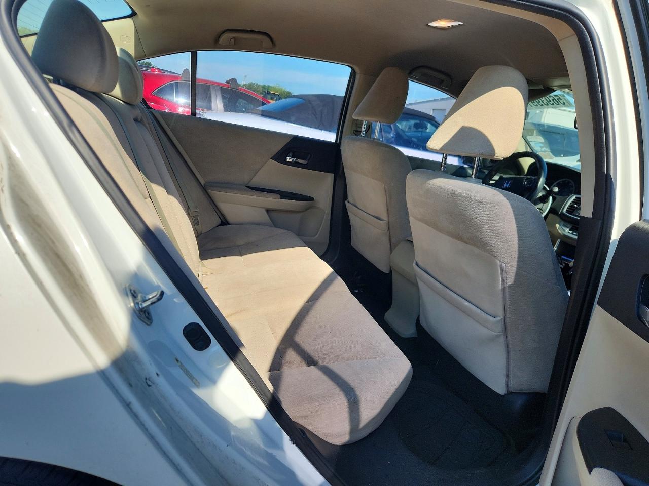 2013 Honda Accord Lx White vin: 1HGCR2F31DA164200