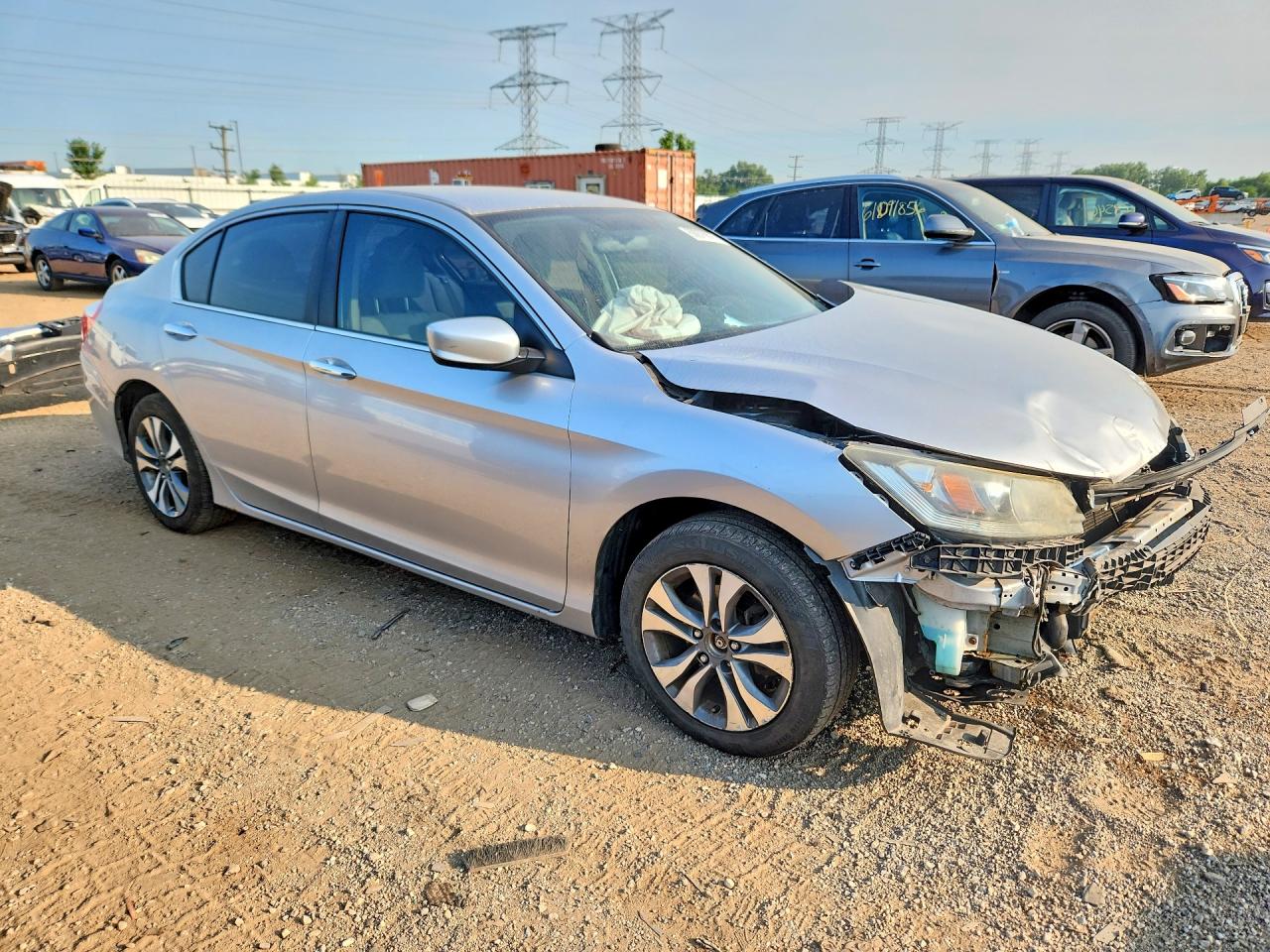 2013 Honda Accord Lx Silver vin: 1HGCR2F31DA166352