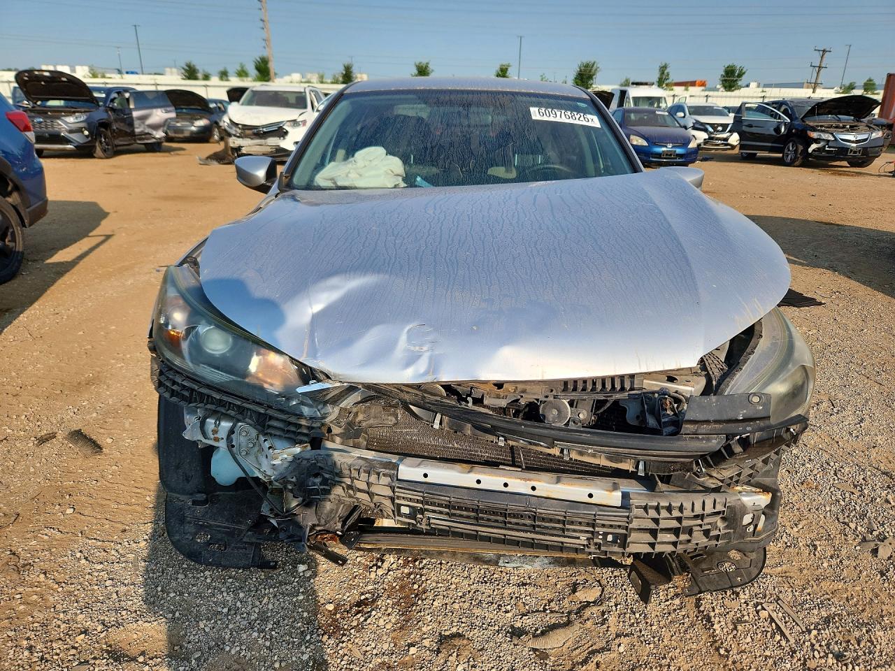 2013 Honda Accord Lx Silver vin: 1HGCR2F31DA166352