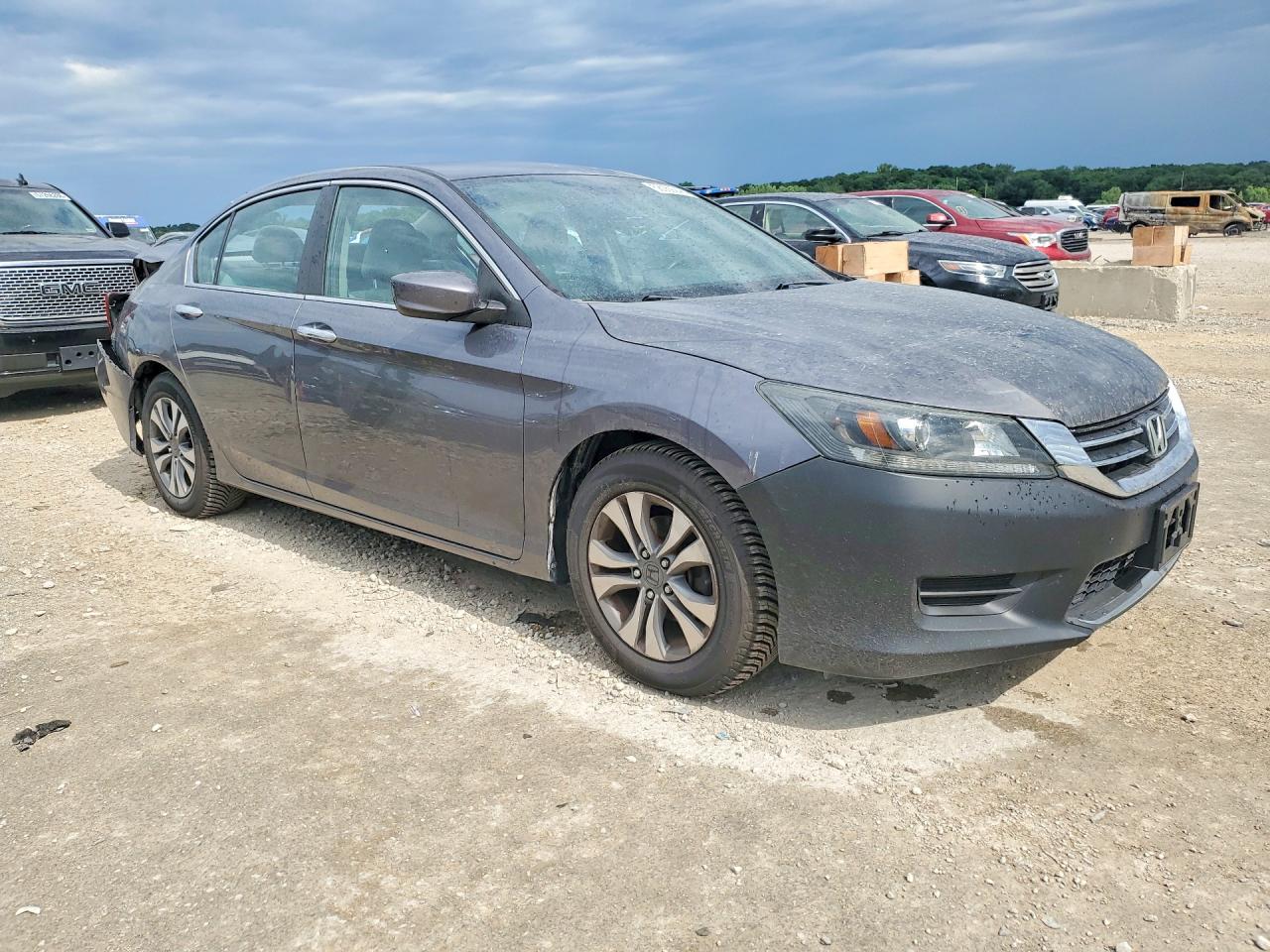 2013 Honda Accord Lx Gray vin: 1HGCR2F31DA180963