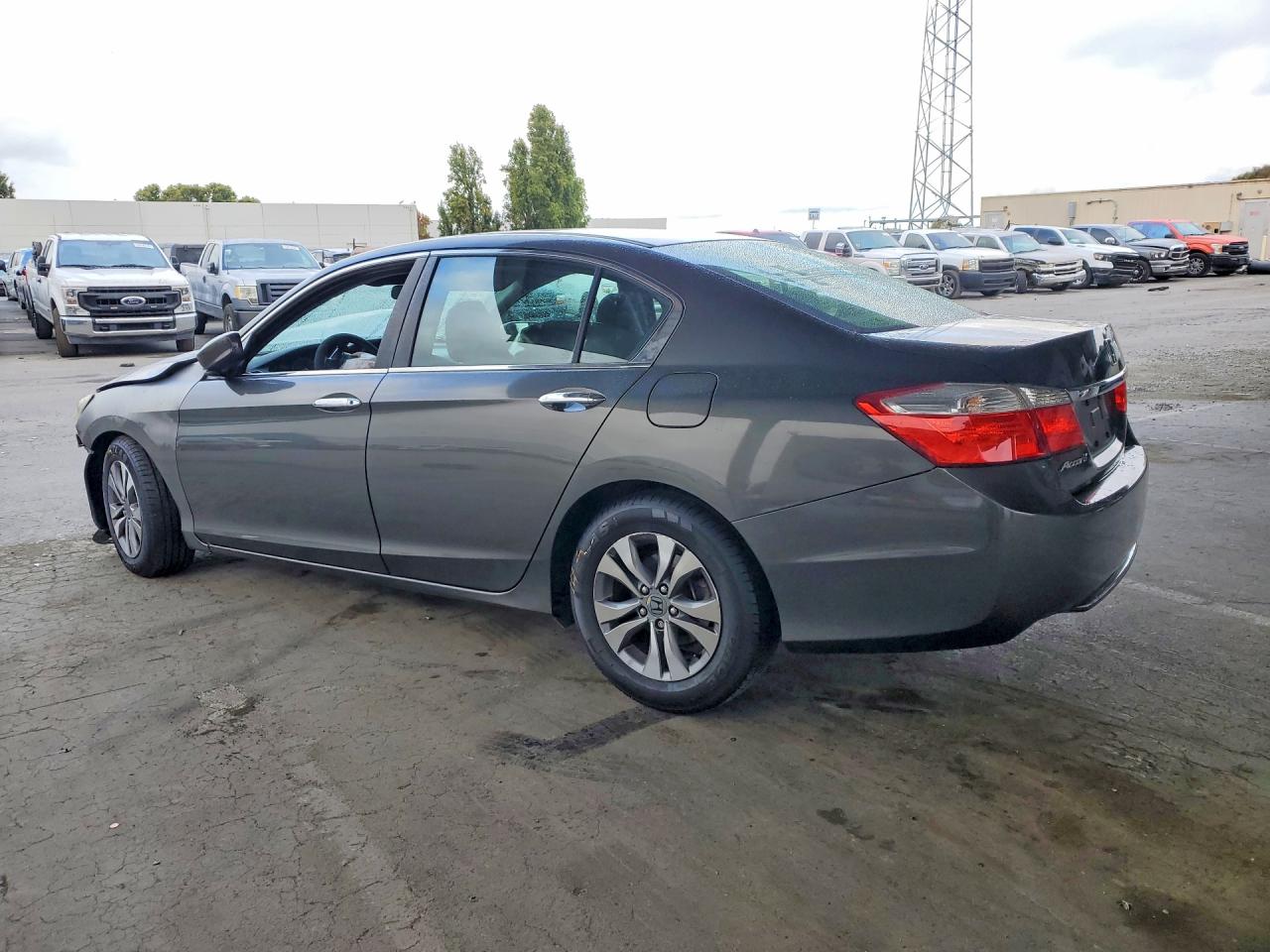 2013 Honda Accord Lx Gray vin: 1HGCR2F31DA186424