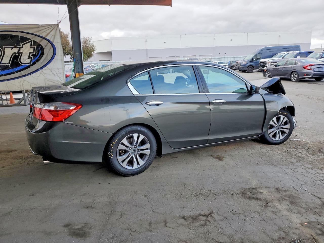 2013 Honda Accord Lx Gray vin: 1HGCR2F31DA186424