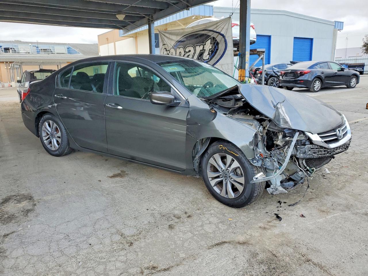 2013 Honda Accord Lx Gray vin: 1HGCR2F31DA186424