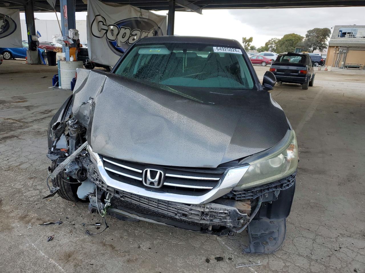 2013 Honda Accord Lx Gray vin: 1HGCR2F31DA186424