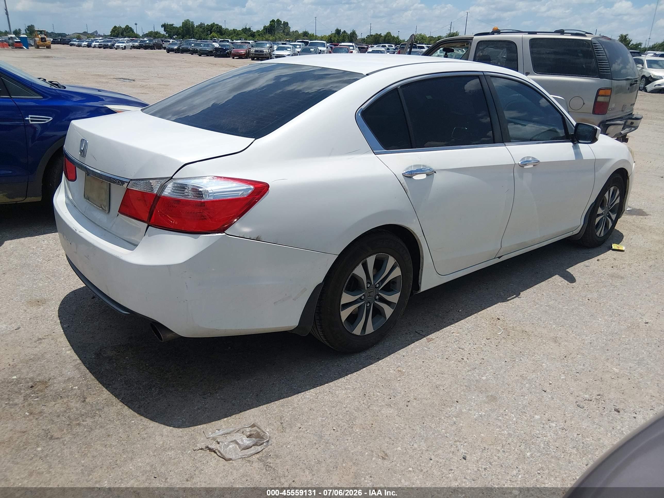 2013 Honda Accord Lx Белый vin: 1HGCR2F31DA194006