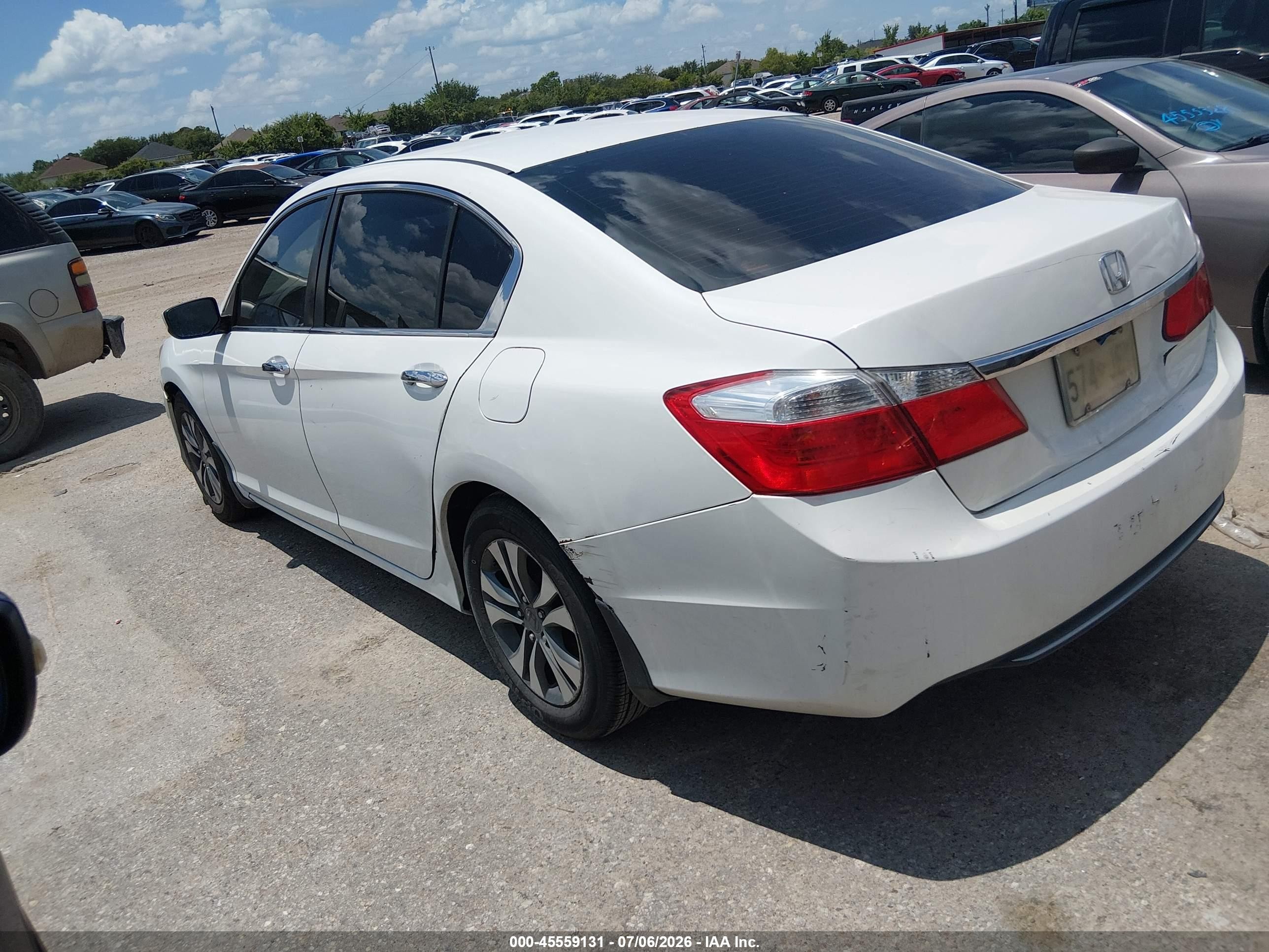 2013 Honda Accord Lx Белый vin: 1HGCR2F31DA194006