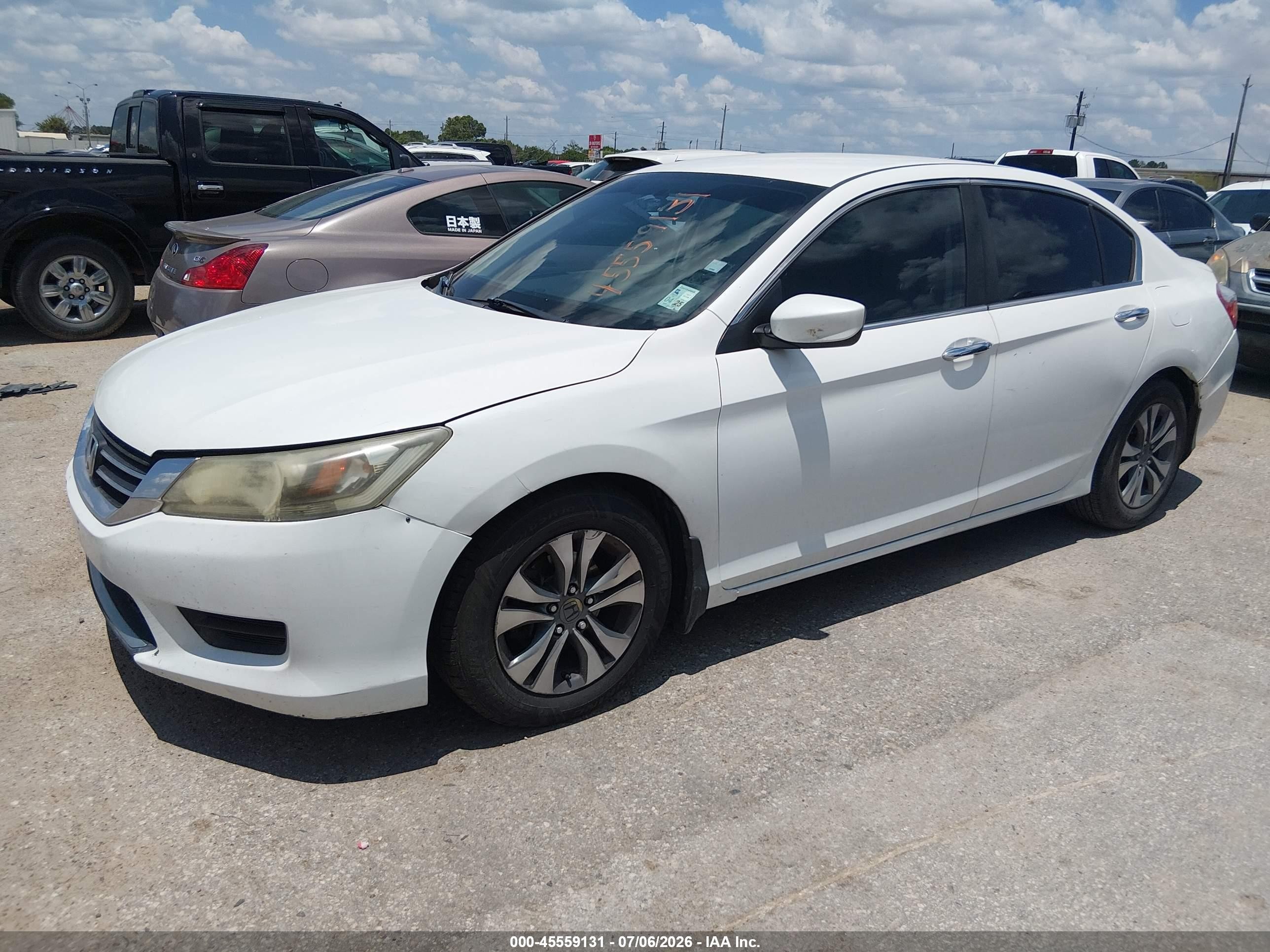 2013 Honda Accord Lx Белый vin: 1HGCR2F31DA194006