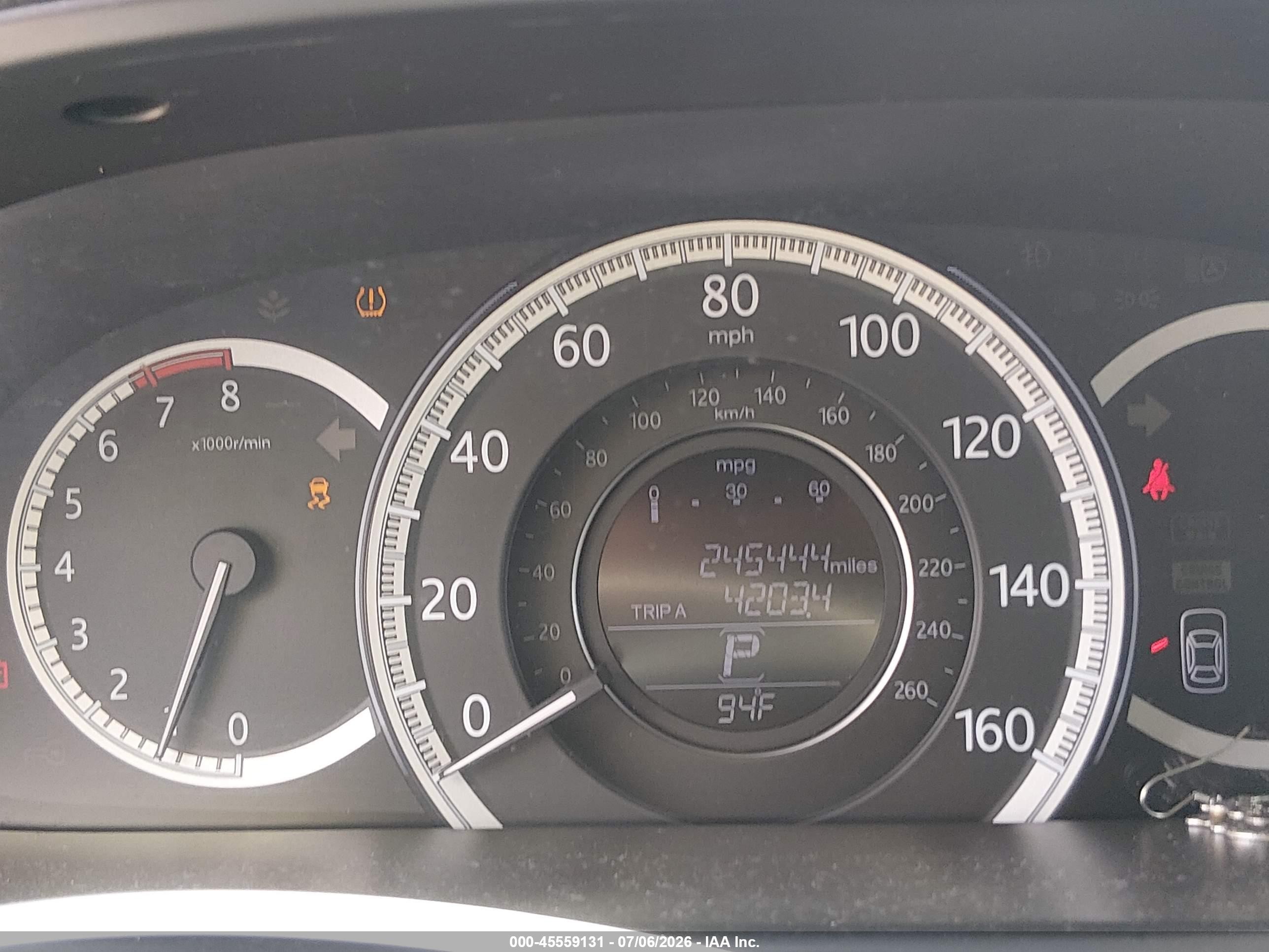 2013 Honda Accord Lx Белый vin: 1HGCR2F31DA194006