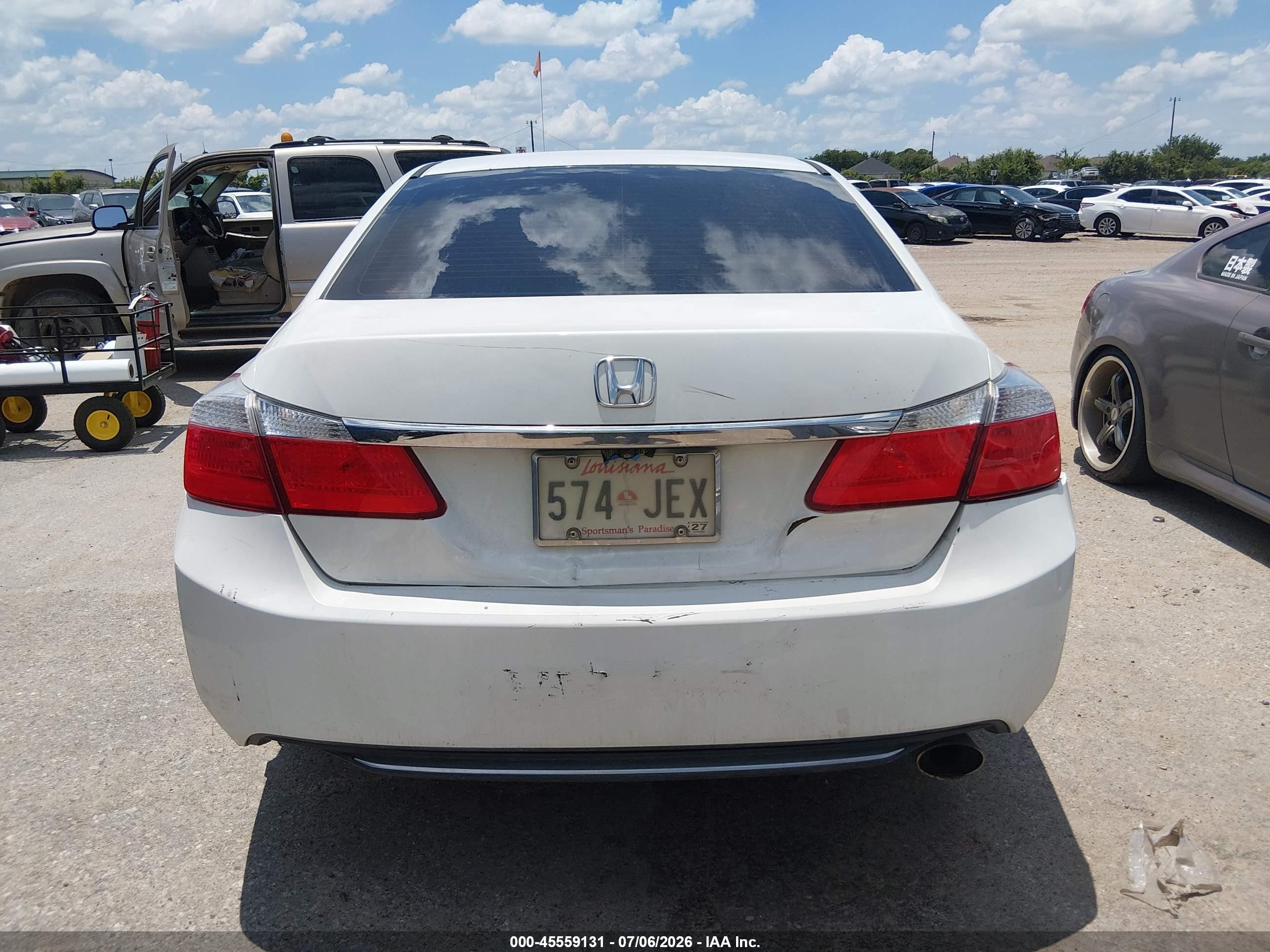 2013 Honda Accord Lx Белый vin: 1HGCR2F31DA194006