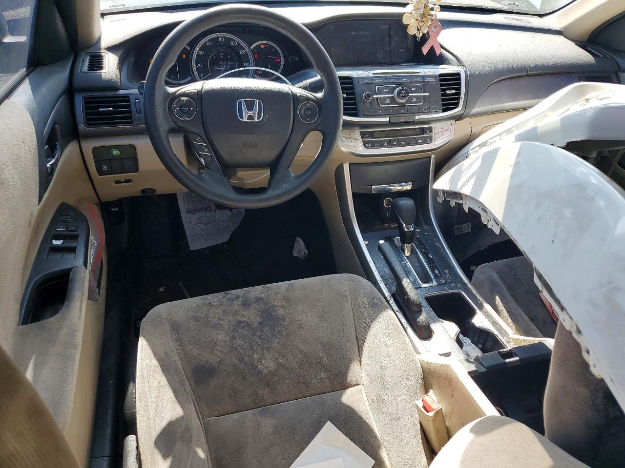 2013 Honda Accord Lx White vin: 1HGCR2F31DA199092