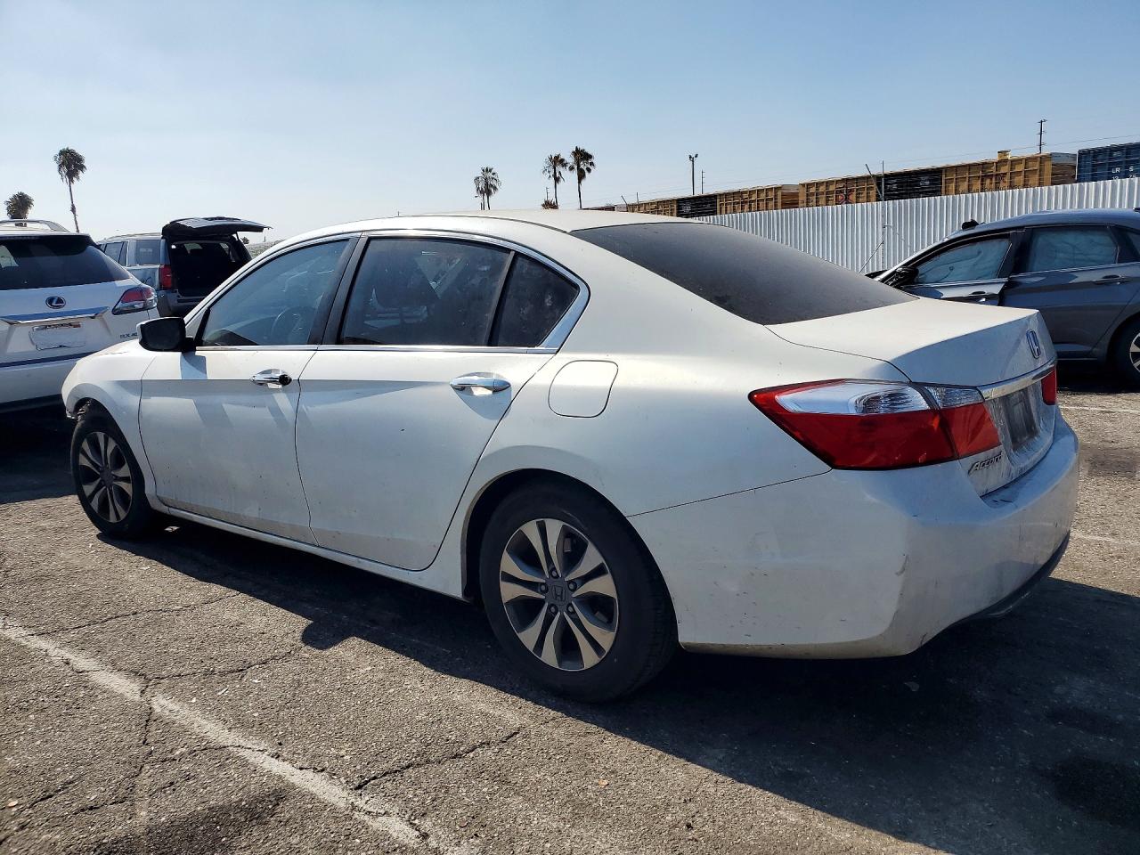 2013 Honda Accord Lx White vin: 1HGCR2F31DA199092
