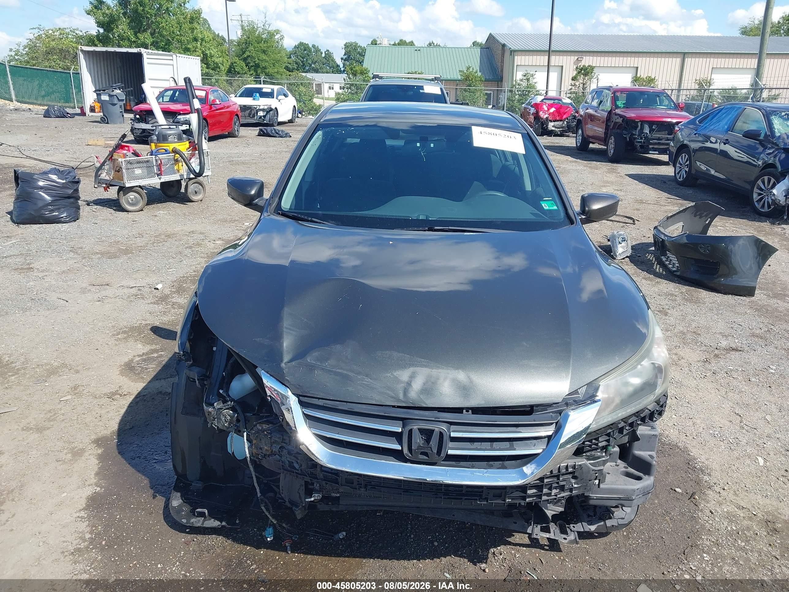 2013 Honda Accord Lx Gray vin: 1HGCR2F31DA208700